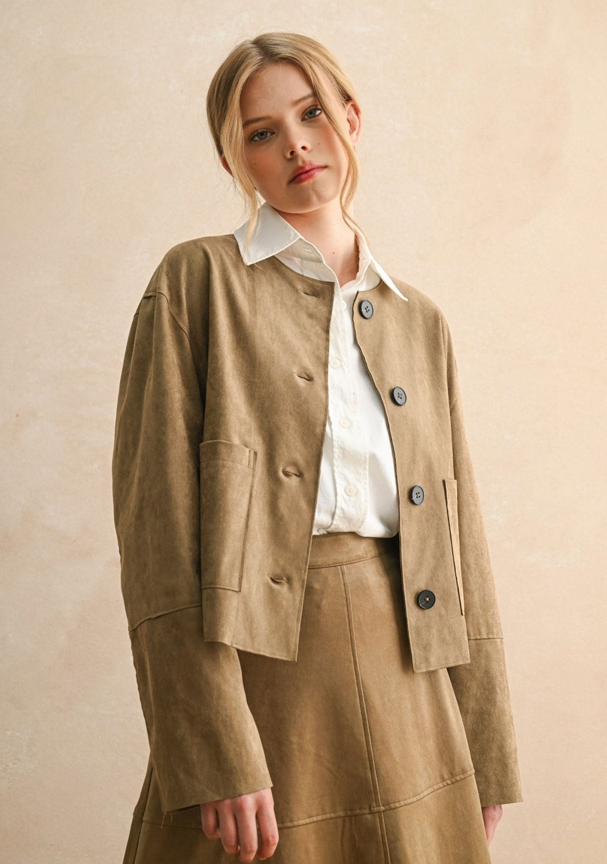 Suede Jacket Mocha