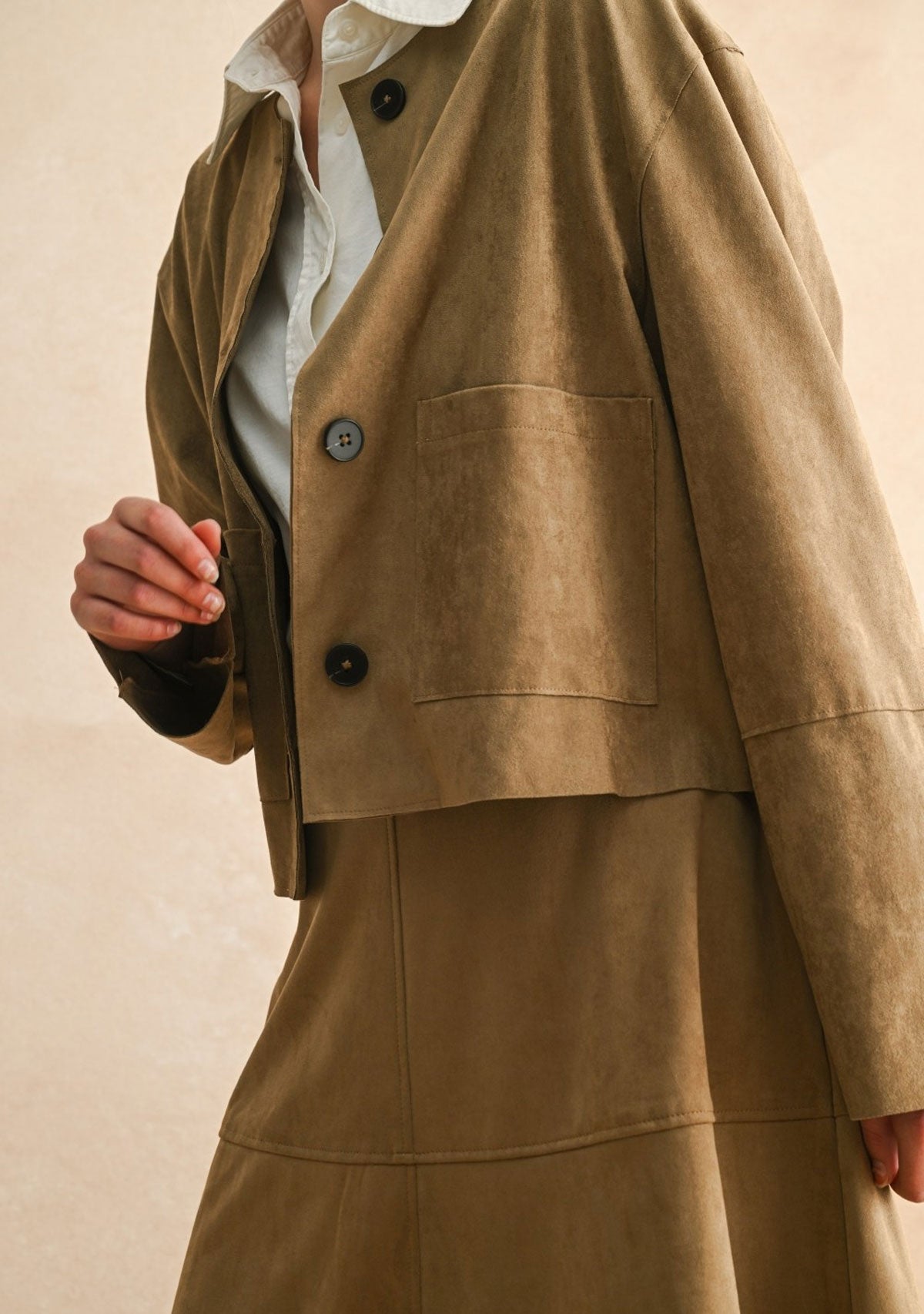 Suede Jacket Mocha