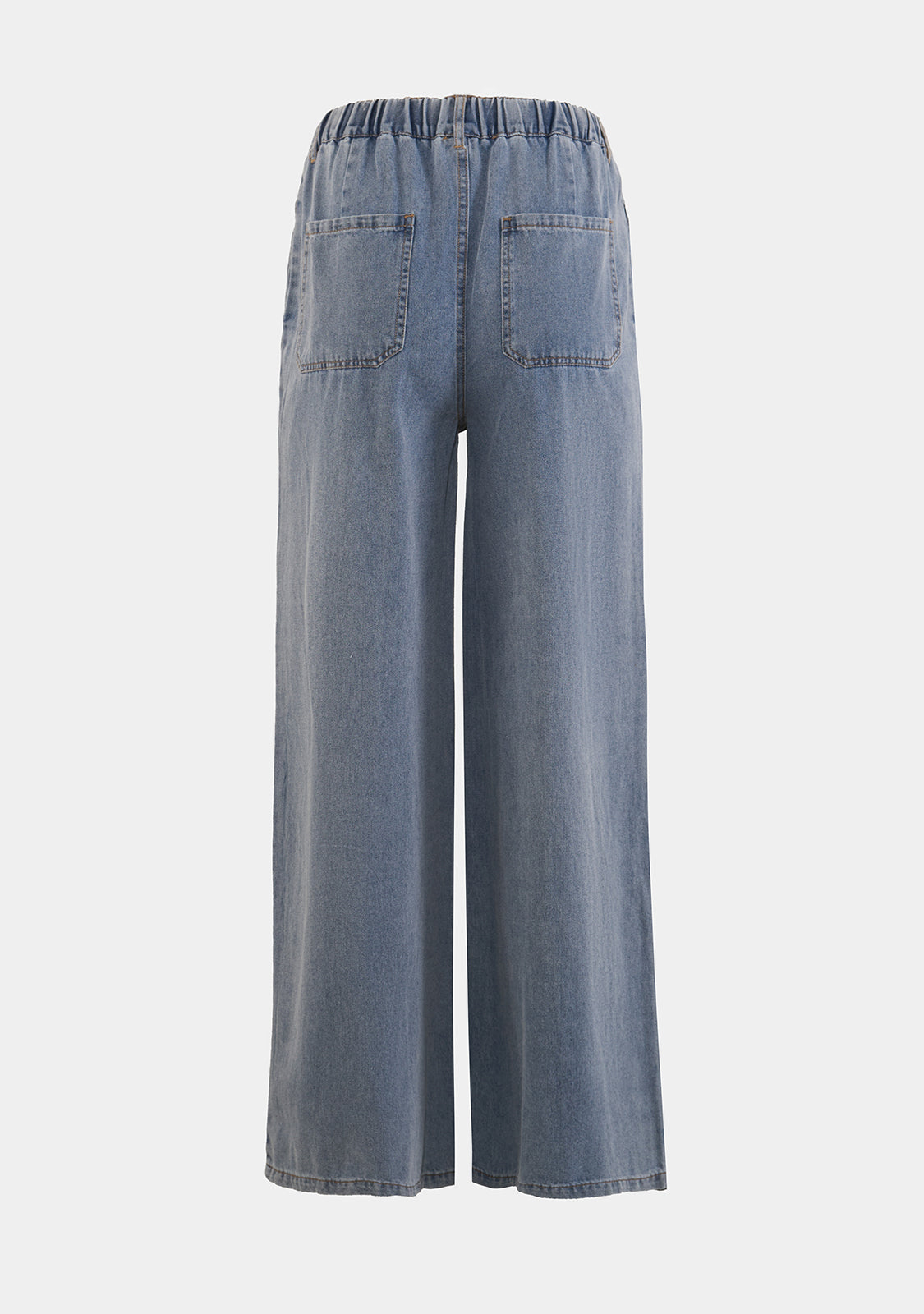 Light Wash Denim Wide Leg Pants