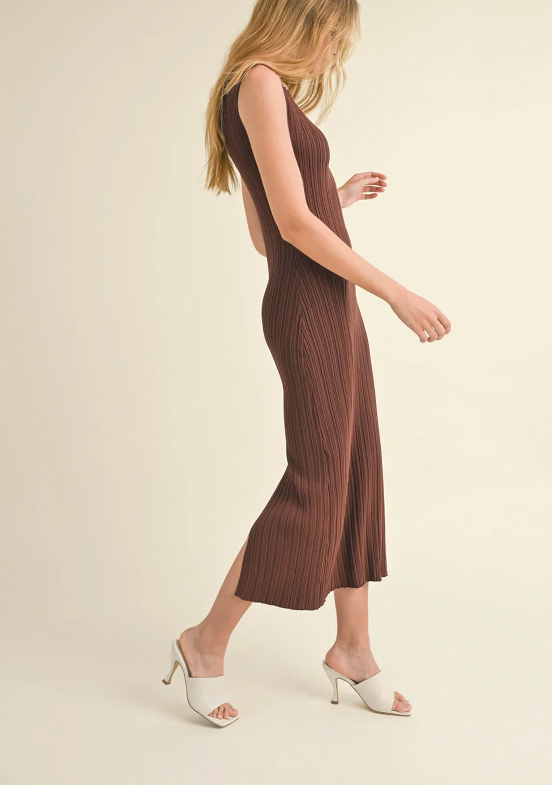 Rib Knitted Long Dress