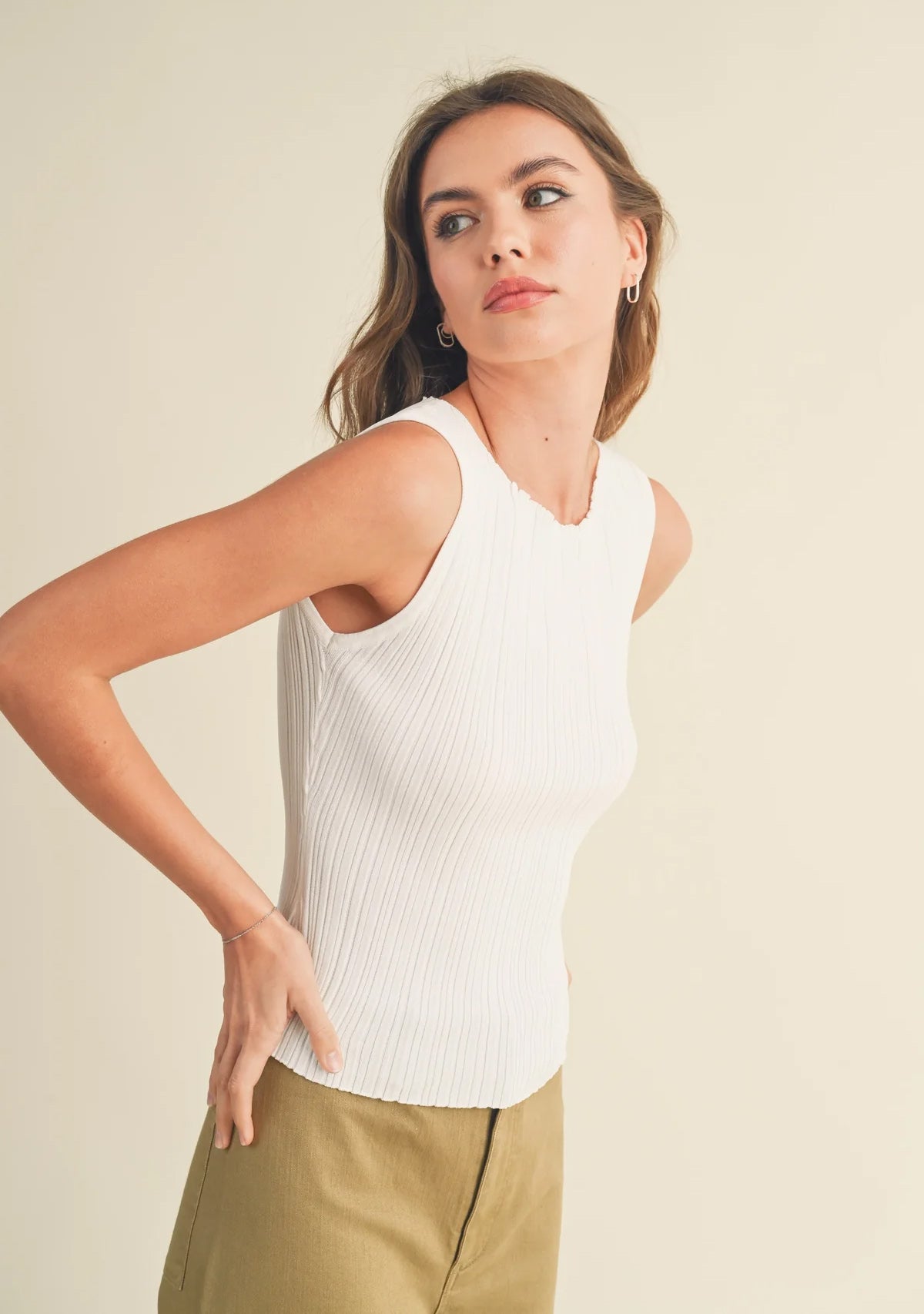Women Tank Top | Ribbed Knit Tank Top