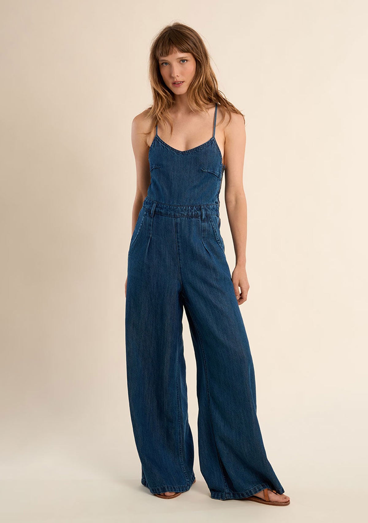 Denim Jumpsuit Denim Blue