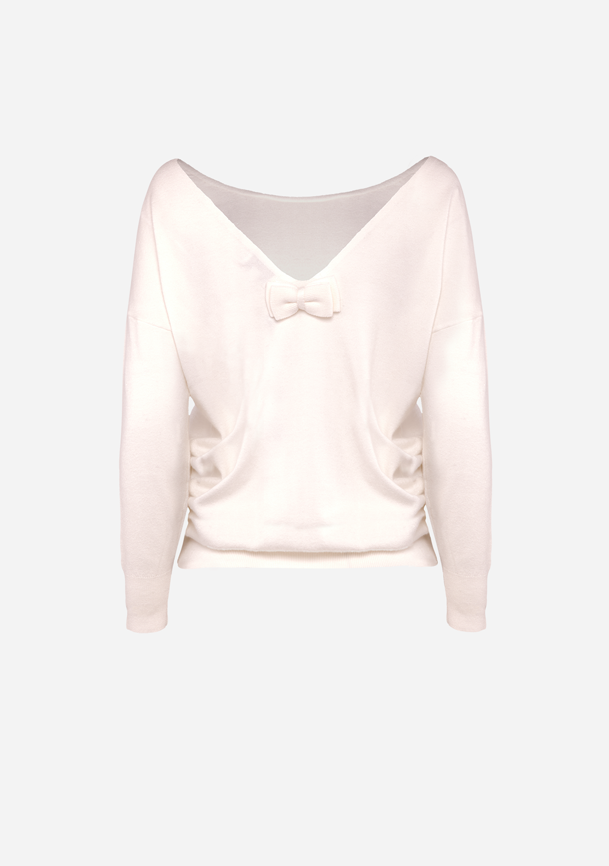 Relaxed Fit Crewneck Sweater Off White/Ecru