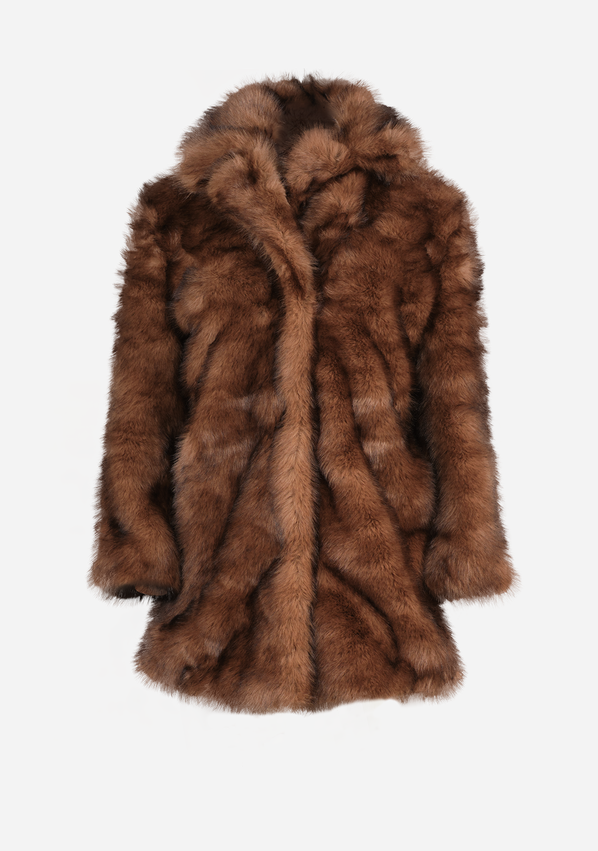 Faux Fur Collared Coat