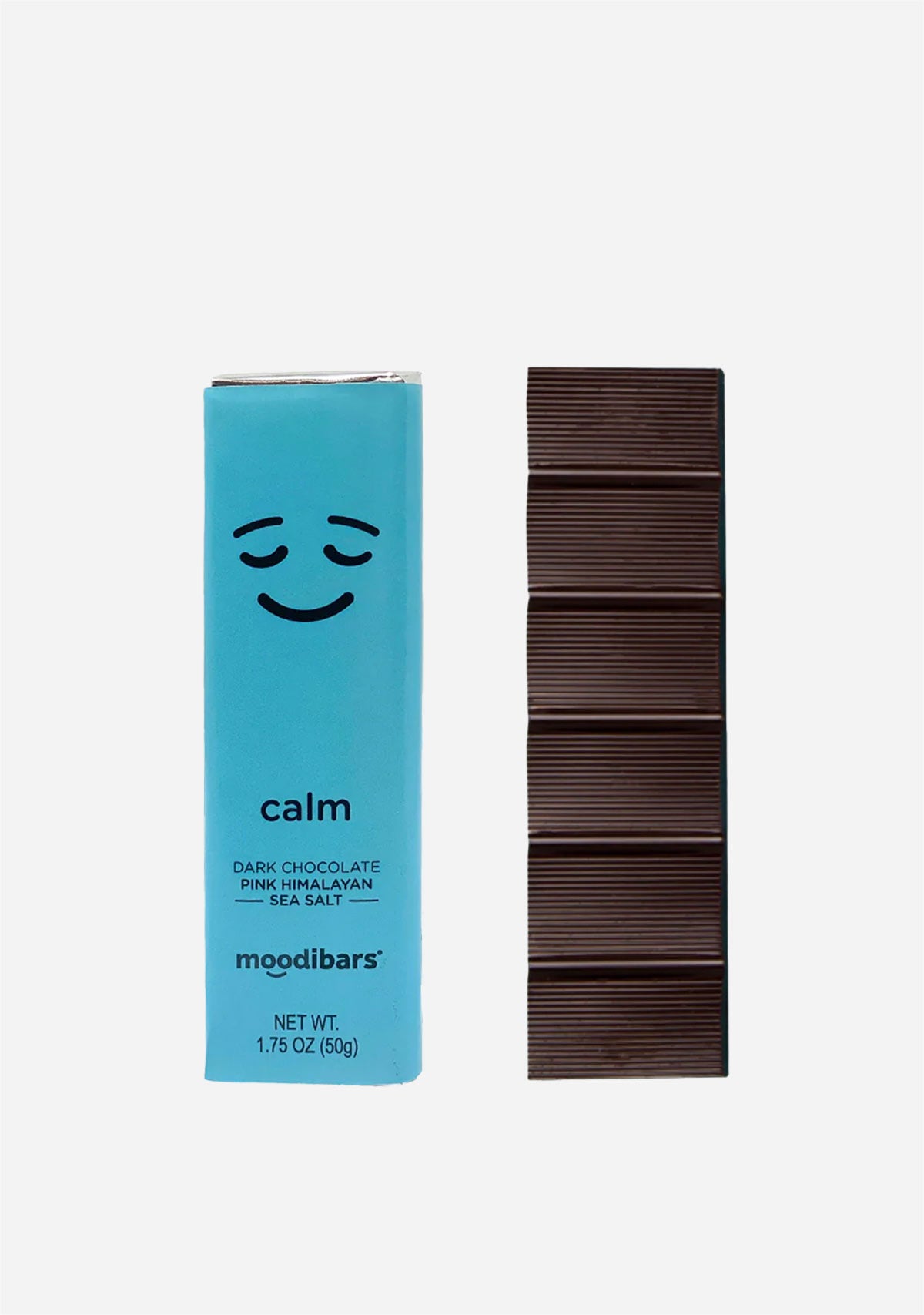 Moodibars CALM Dark Chocolate Himalayan Seasalt 1.75oz bar