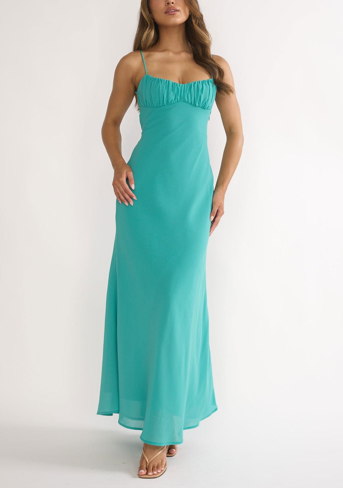 Nerida Twist Back Maxi Dress Jelly Mint