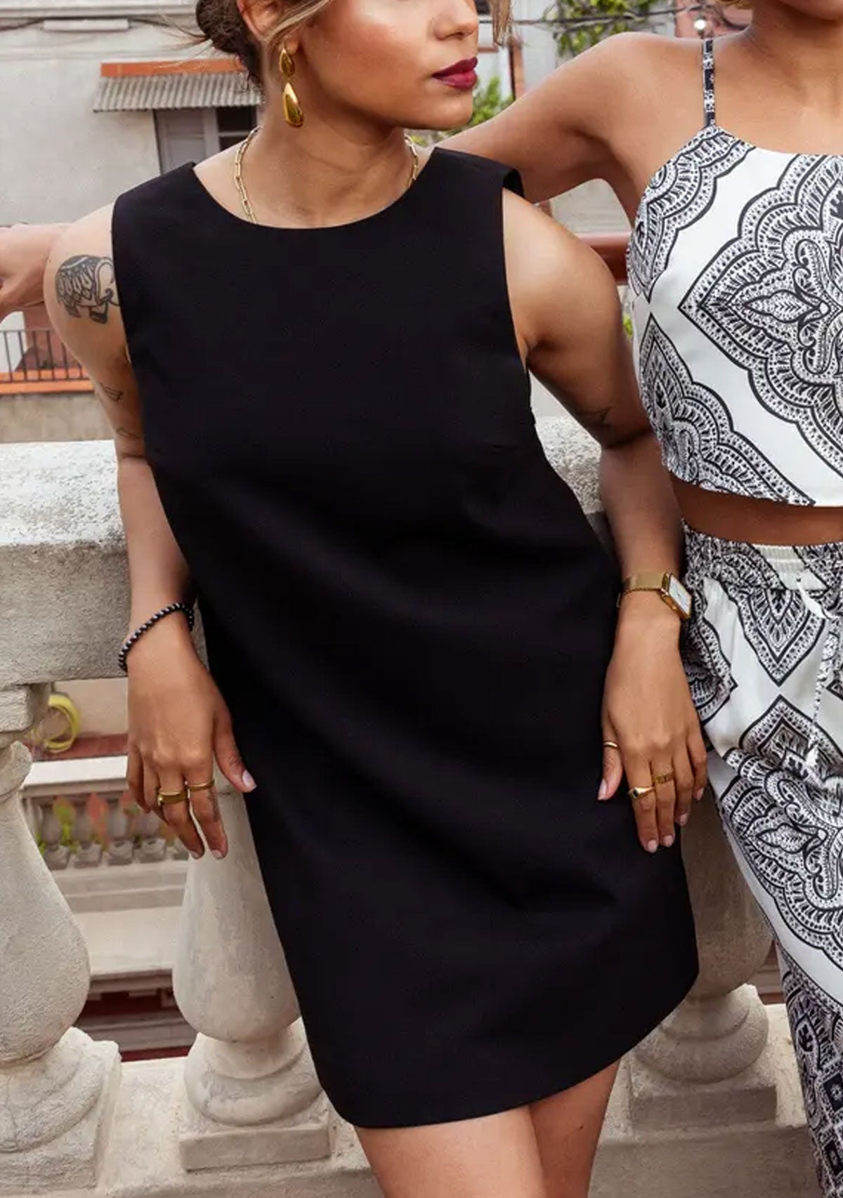 ONLAdora S/L Bow Short Dress Tlr Black