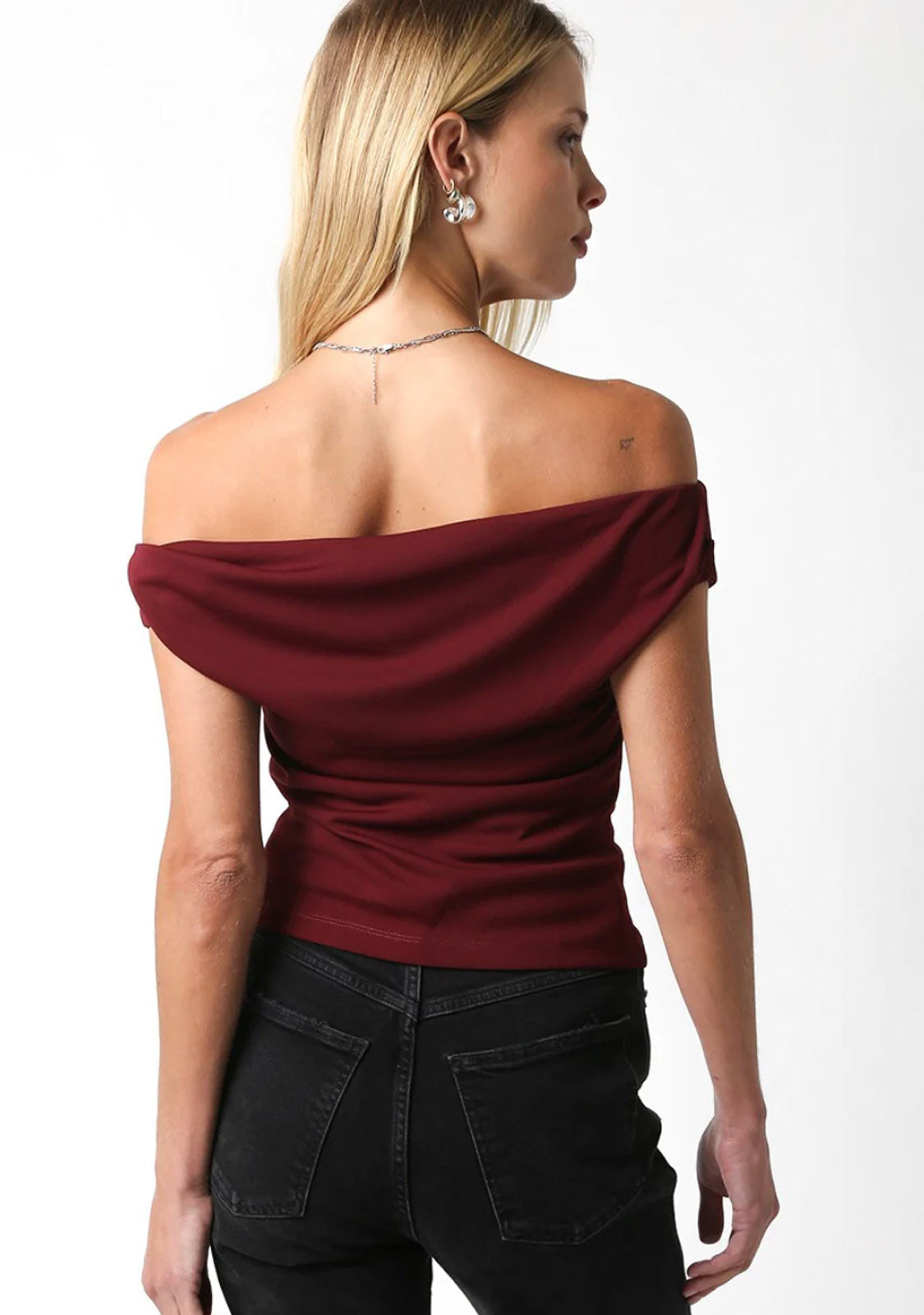 Off-Shoulder Ruched Top