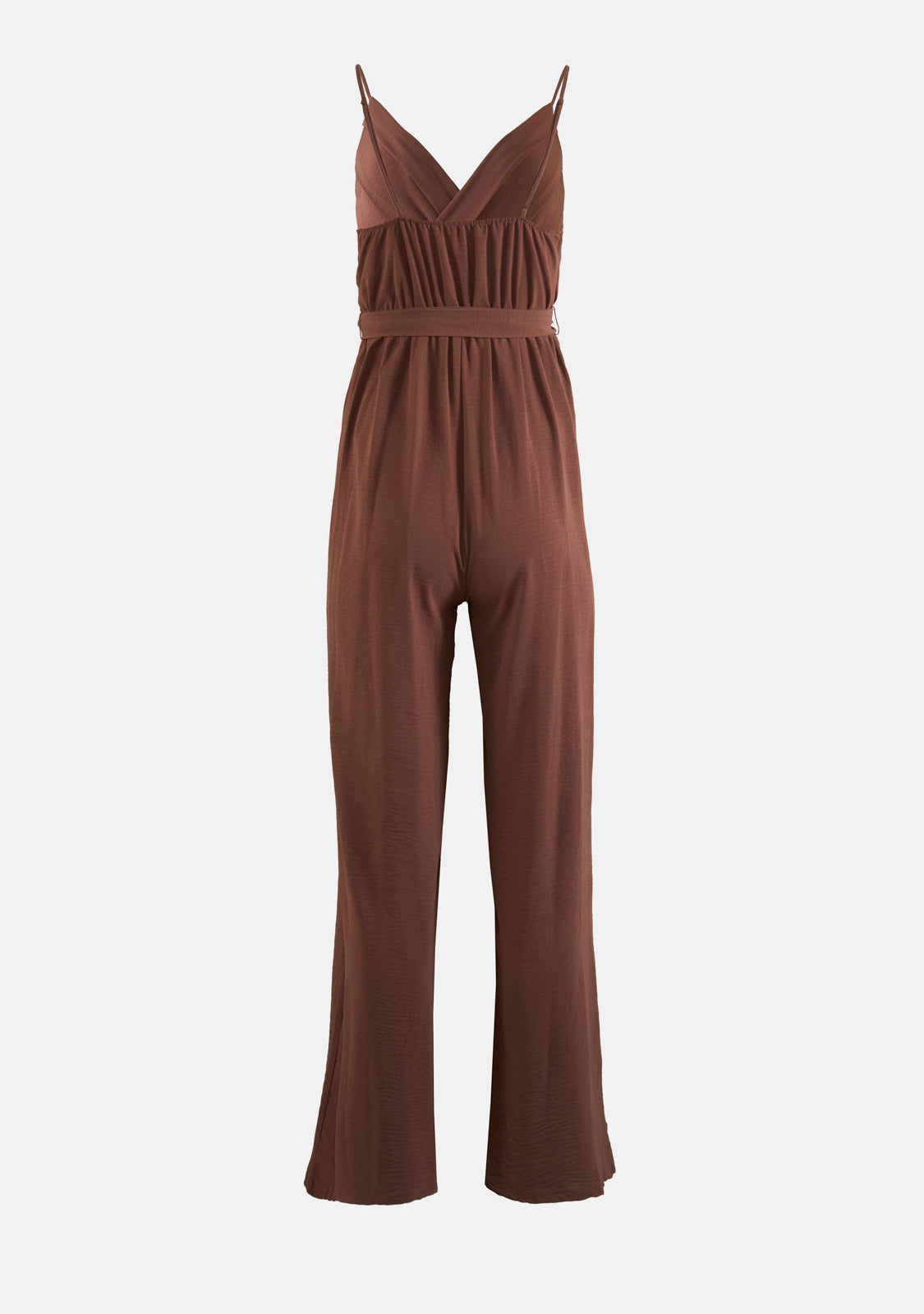 Matte Crepe Pleated Cami Jumpsuit