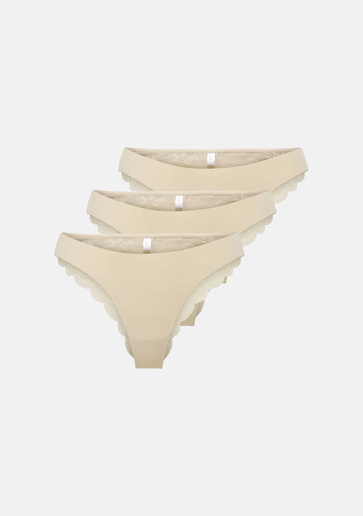ONLchloe Lace Brazil 3Pack Noos Acc Cloud Dancer