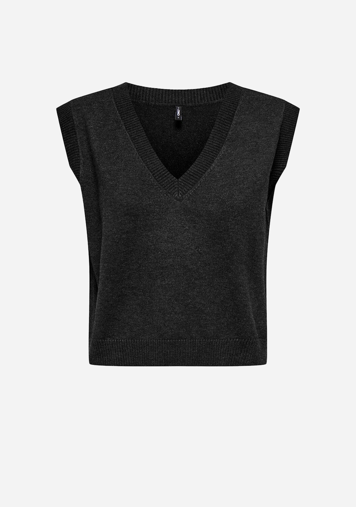 Onlcoco Life Sl Vneck Vest Cc Knt Black