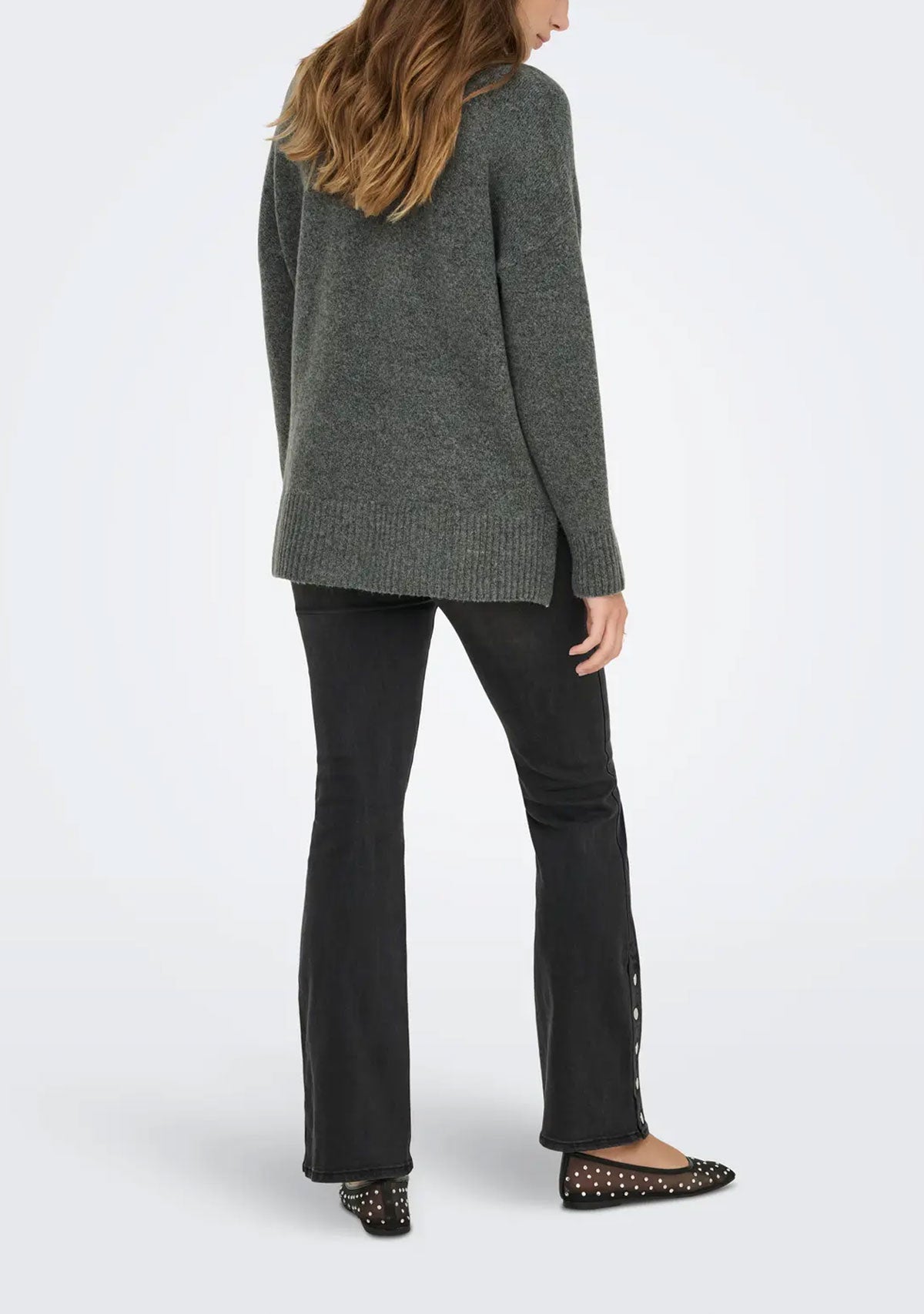 Onlhazel Ls Highneck Overs. Pull Knt