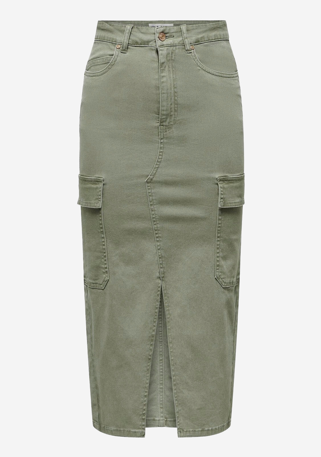 Denim Cargo Skirt | ONL Lola HW Cargo Long Skirt for Women