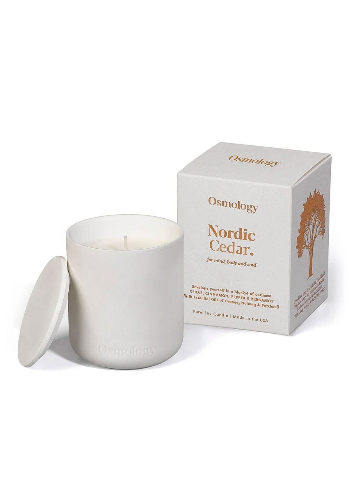 Nordic Cedar Ceramic Candle