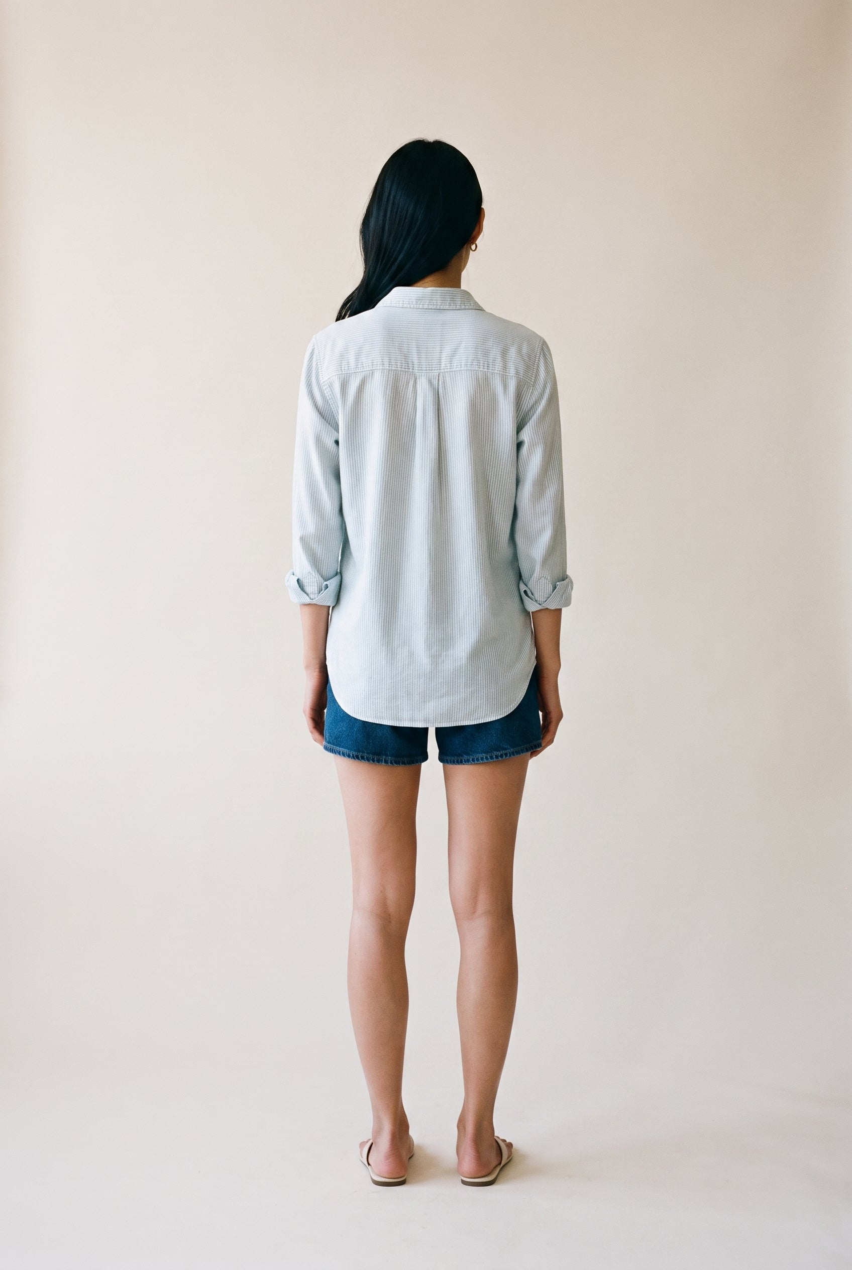 Ozzy Button Up Blue Stripe