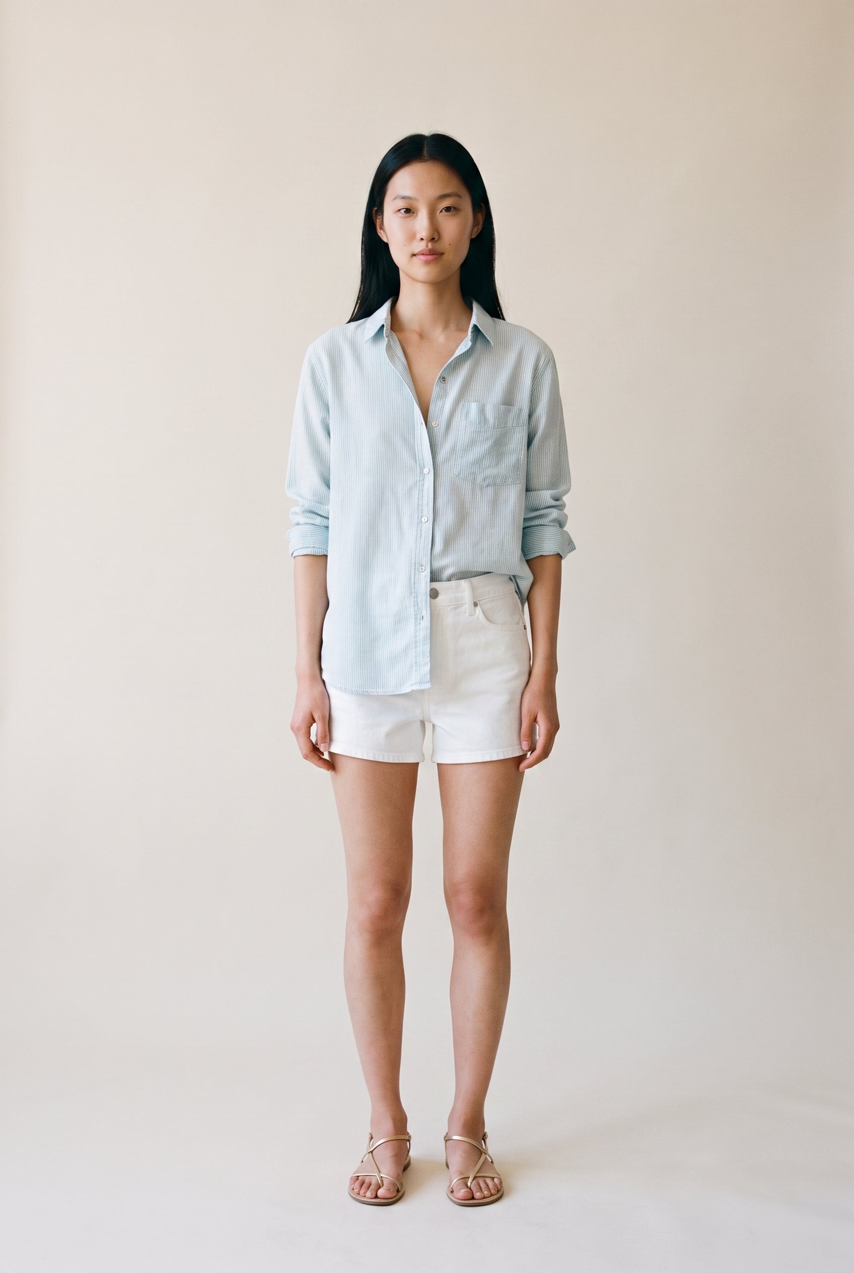 Ozzy Button Up Blue Stripe