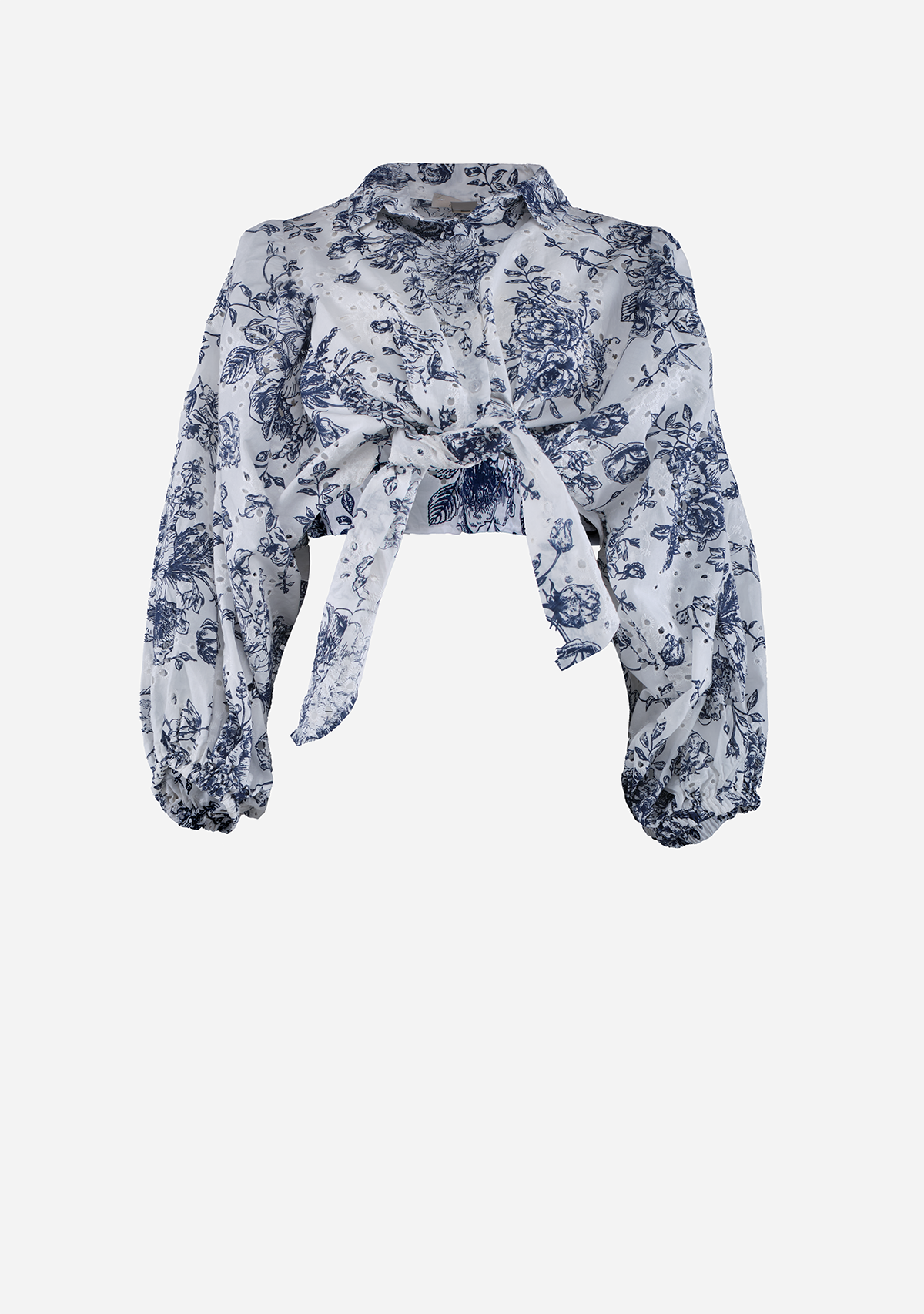 Women's Woven Shirt Navy Print