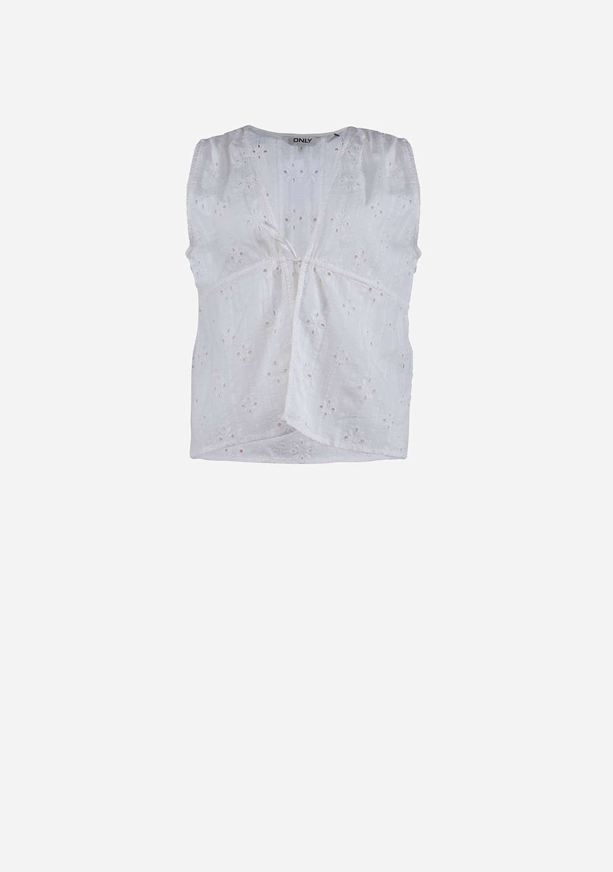 ONLAssisi Sl V-Neck Tie Top Moch Wvn Cloud Dancer