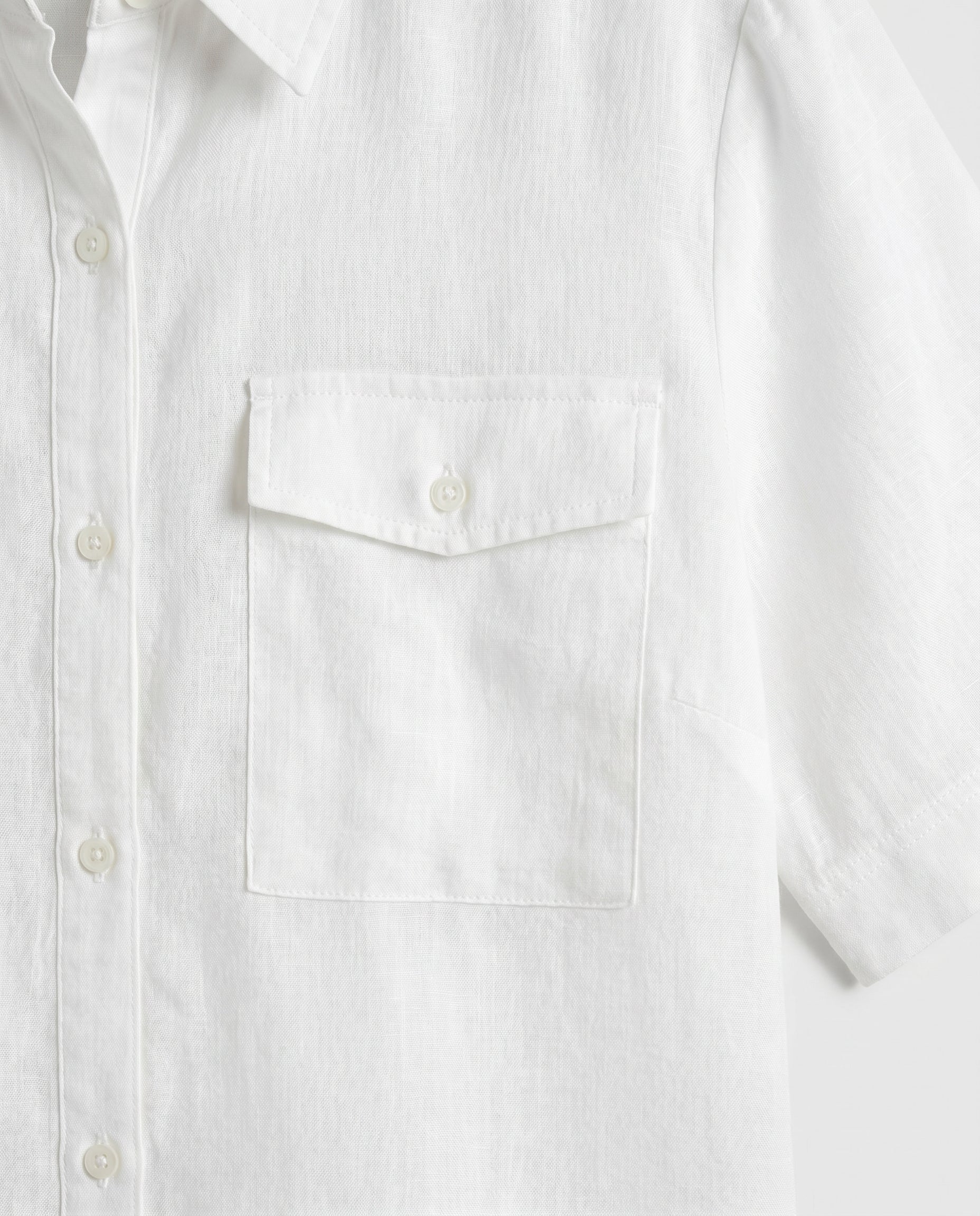 Relaxed Pocket Shirt White