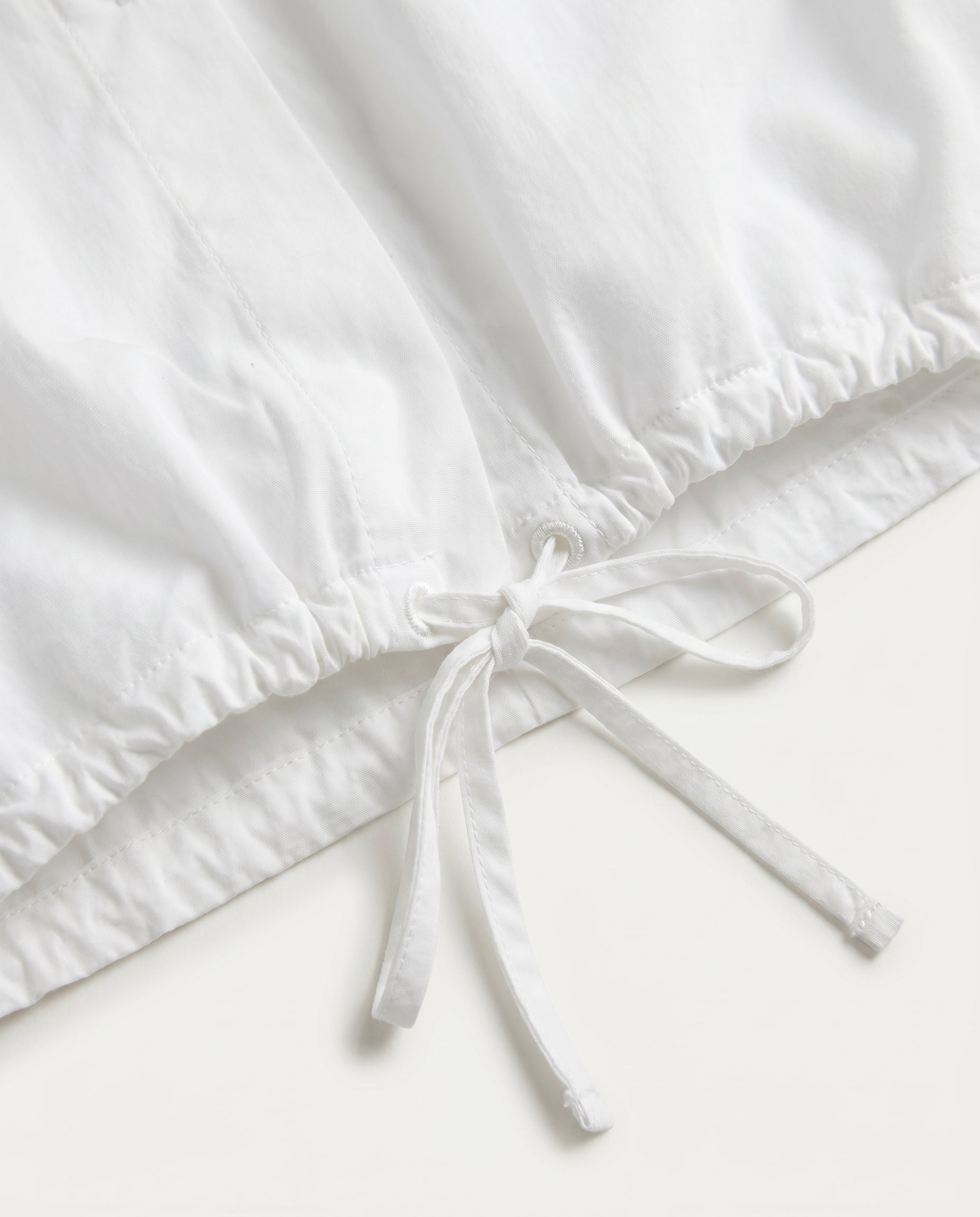 Button-Up Shirt with Ties White