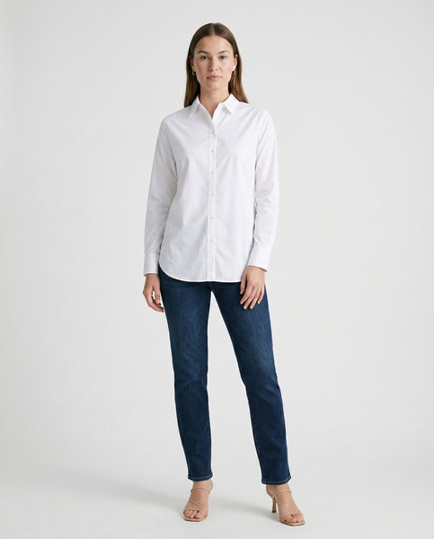 Classic Button Down Shirt White | The Latest Scoop