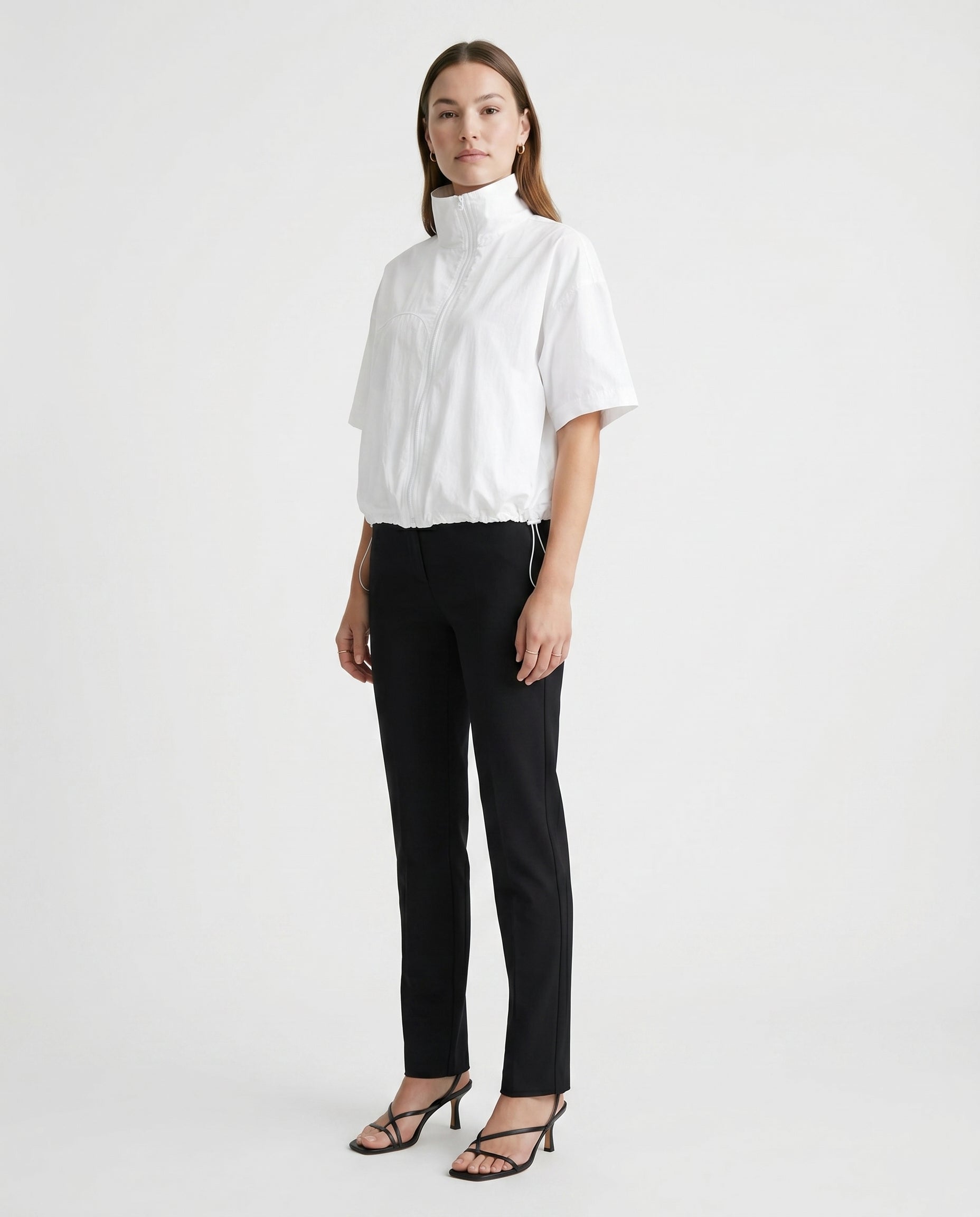 Boxy Short Sleeve Jacket White