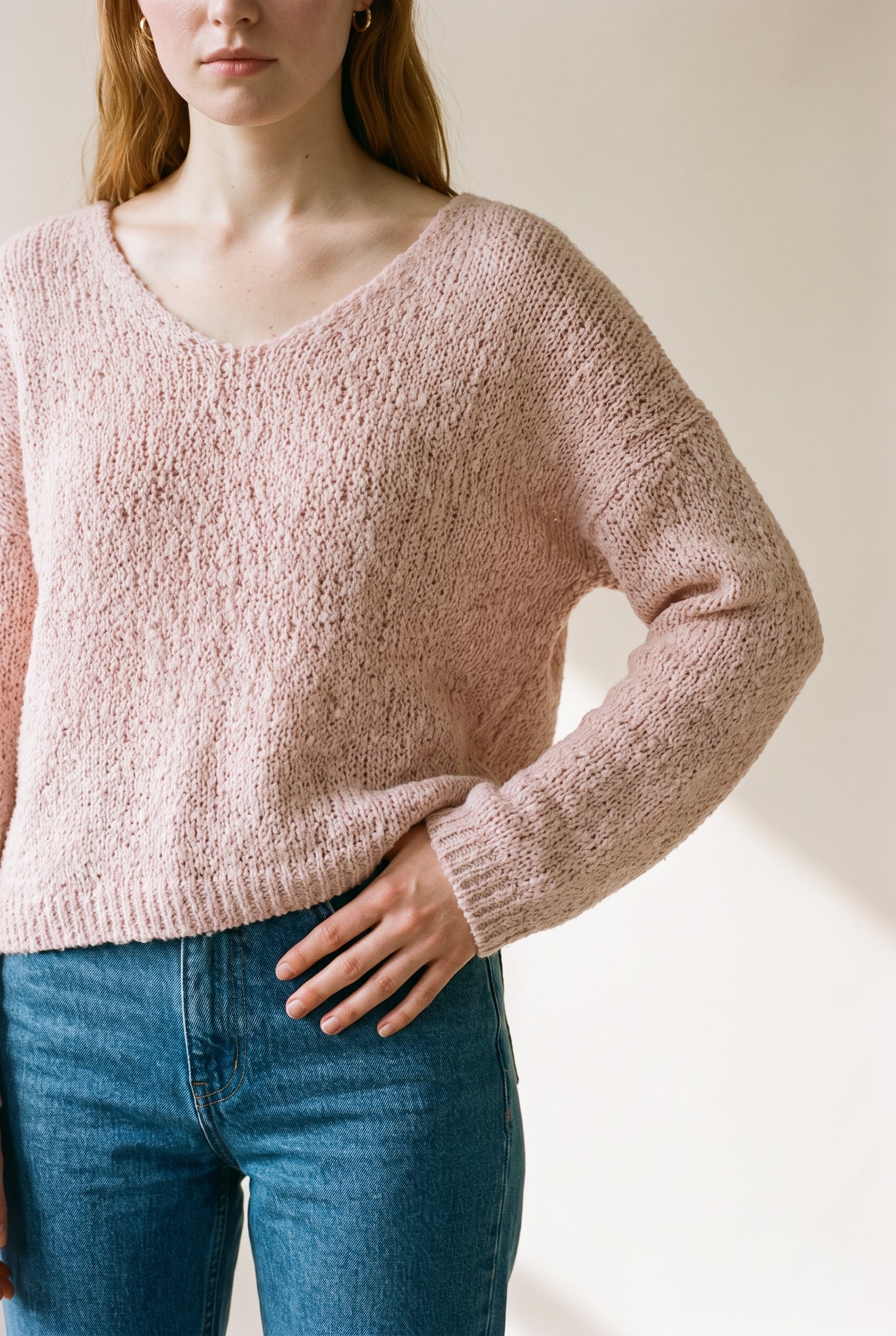 Popcorn Knit Sweater