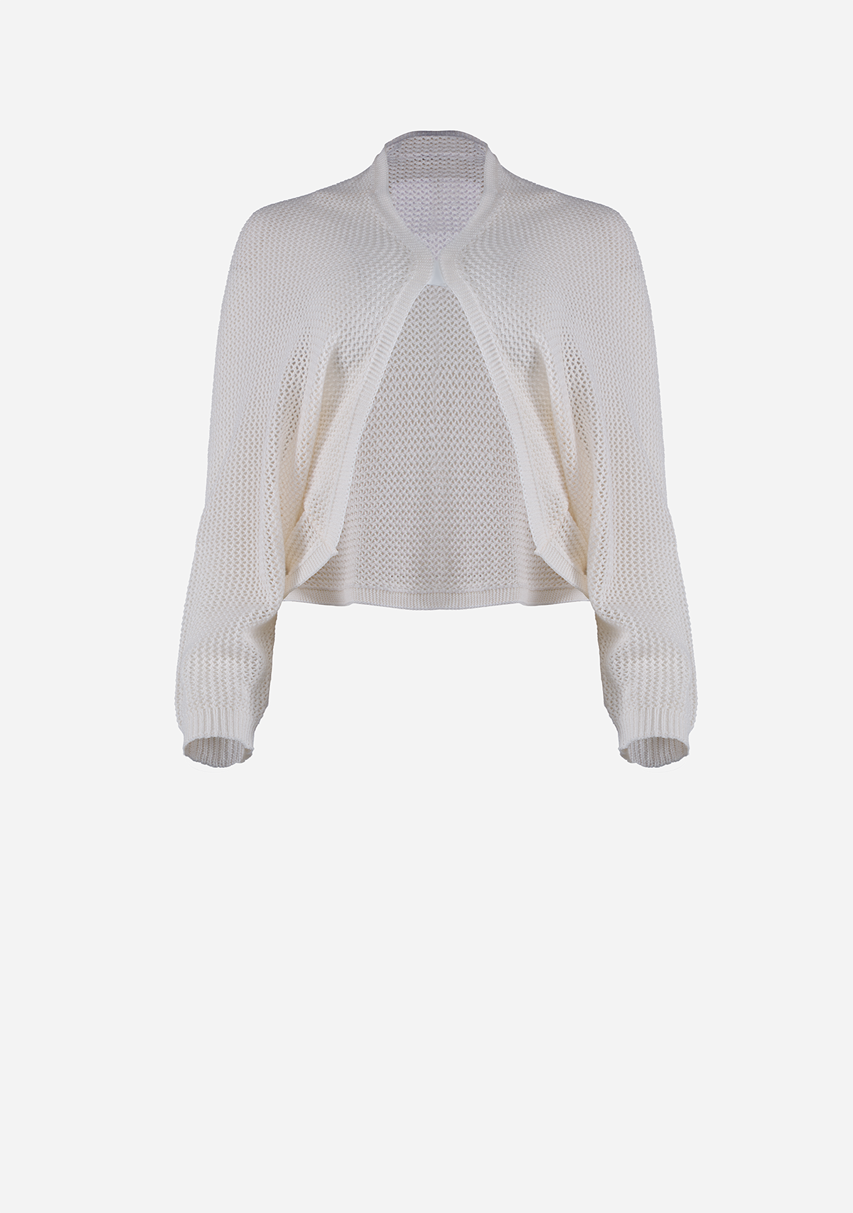 Light Weight Knitted Cardigan White
