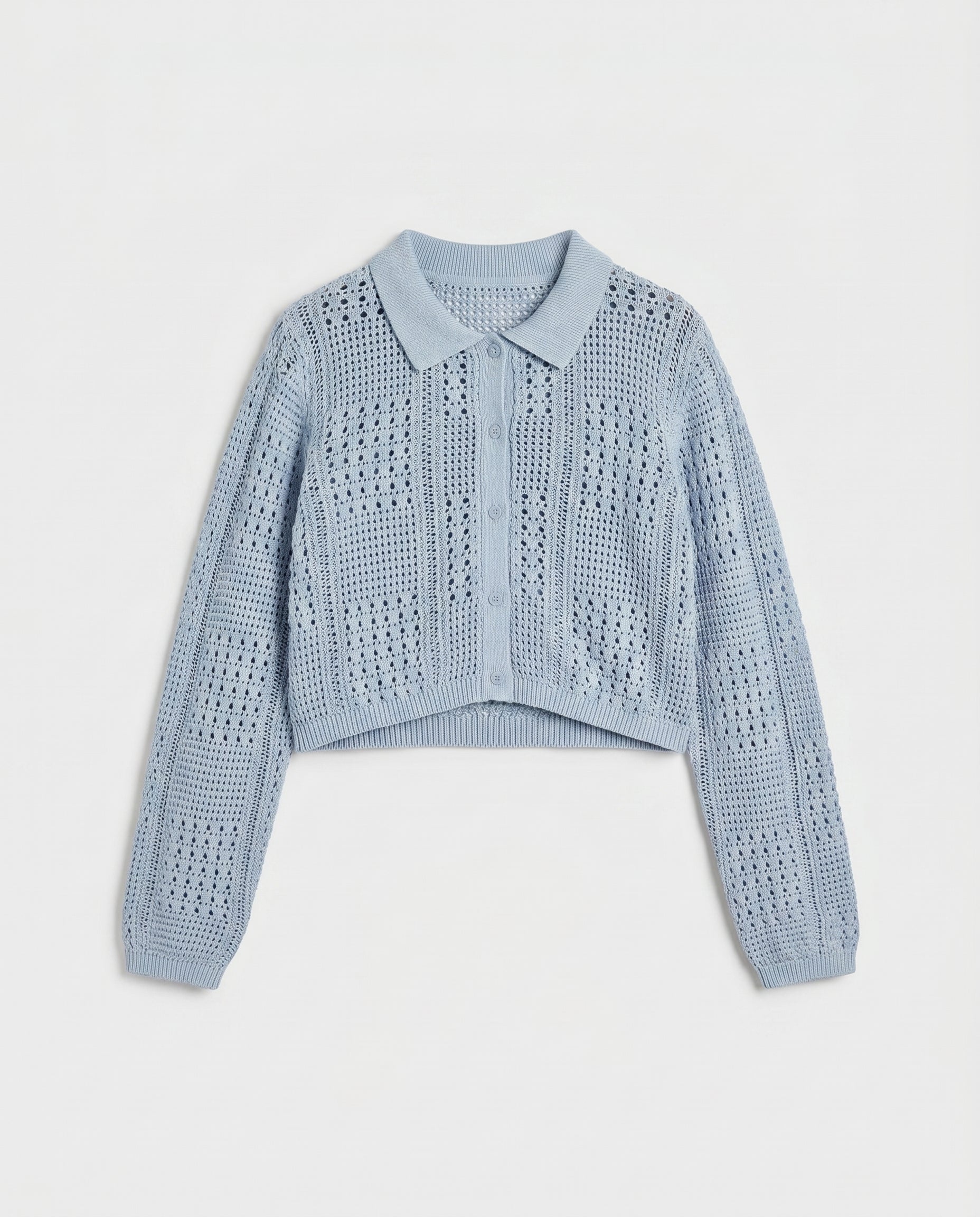 Jx sue Polo Neck Knit Skyway Blue