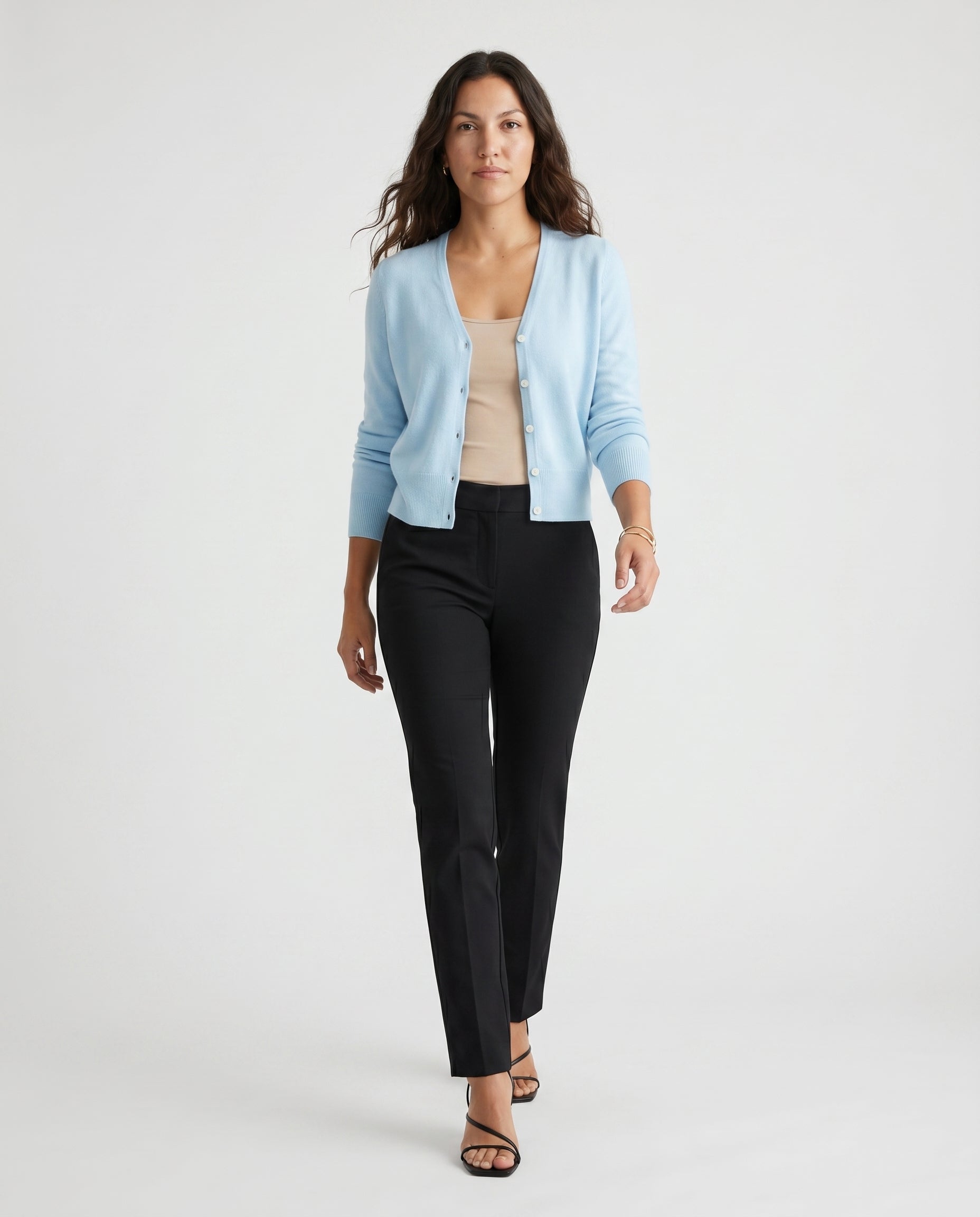 Essential Knit Cardigan Aqua