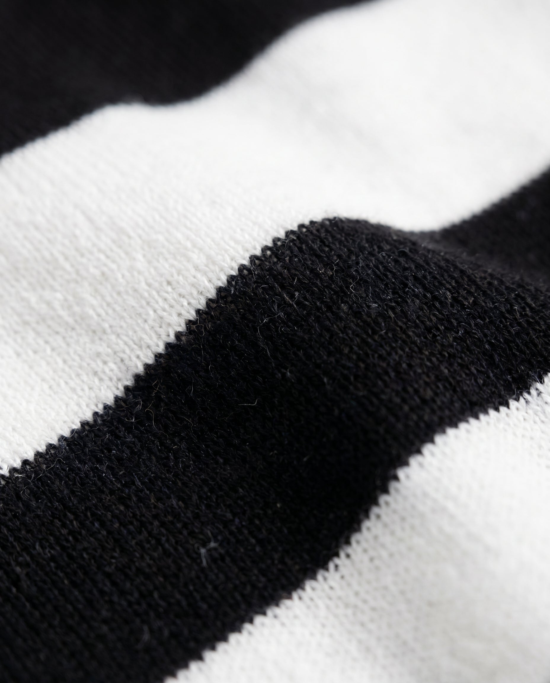 Black Stripes Knit Sweater Black/White Stripes
