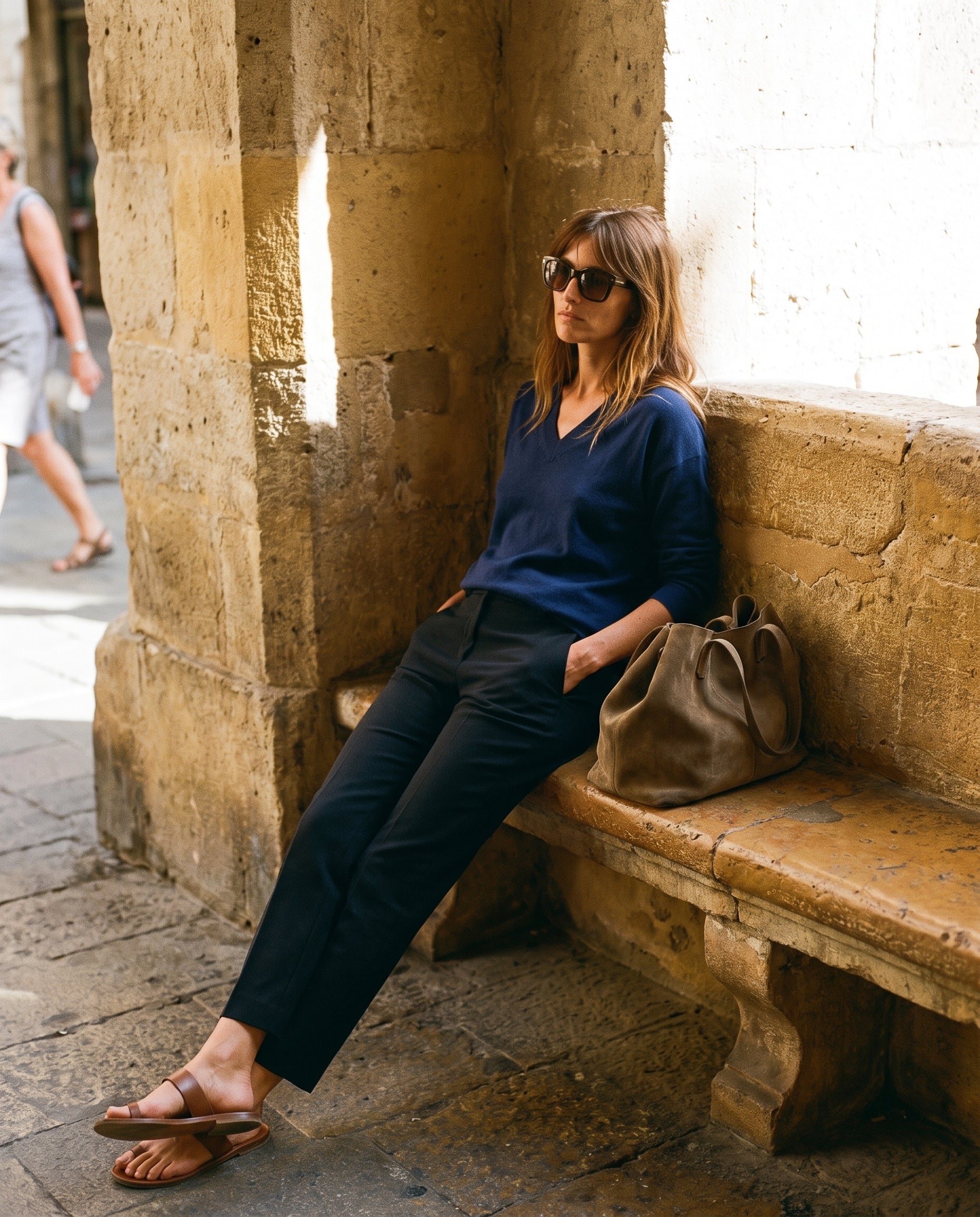 Elizabeth LS VNeck Sweater