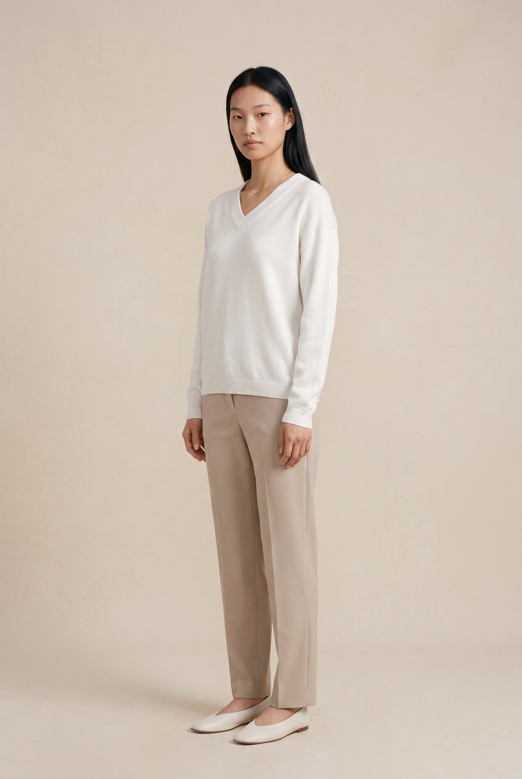 Elizabeth LS VNeck Sweater