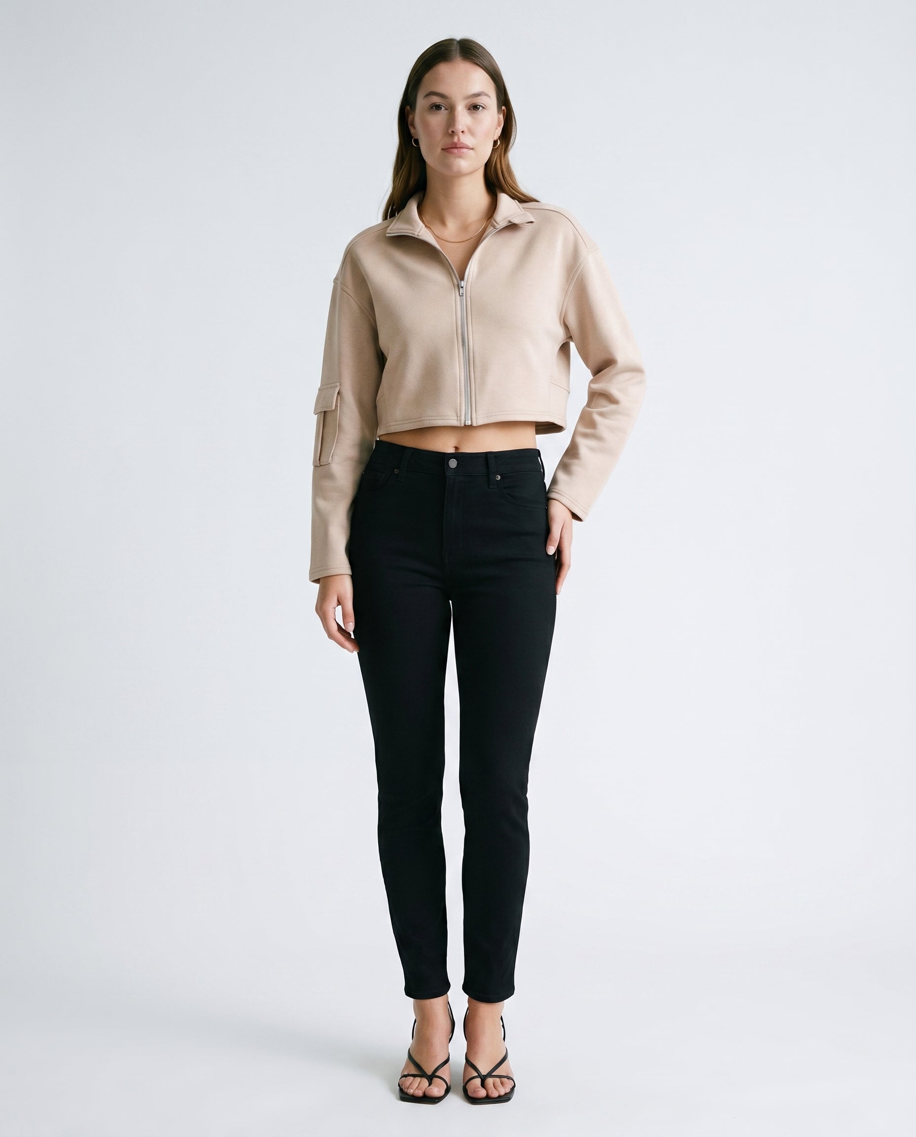 Bomber Jacket Beige