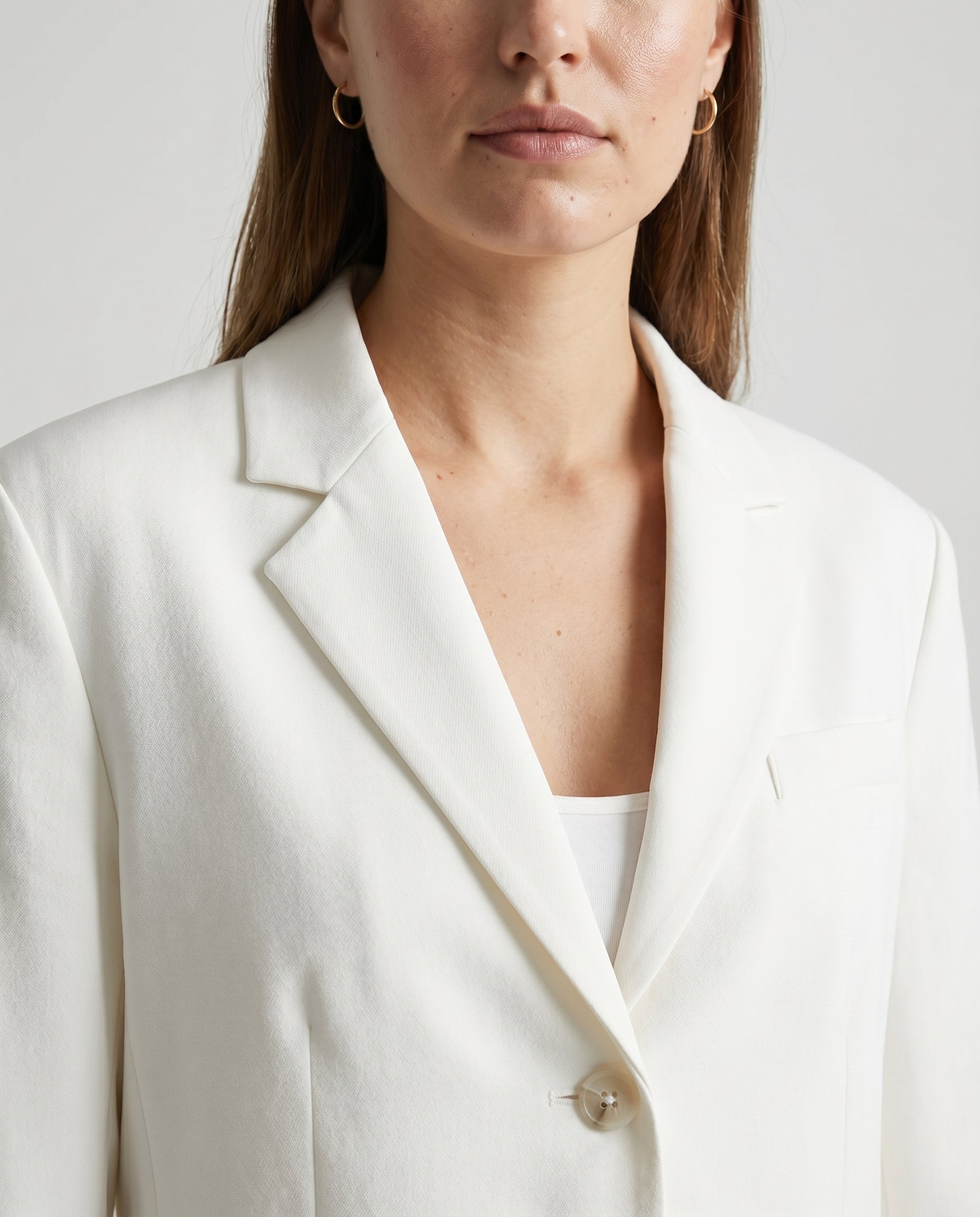 Classic Tailored Blazer White