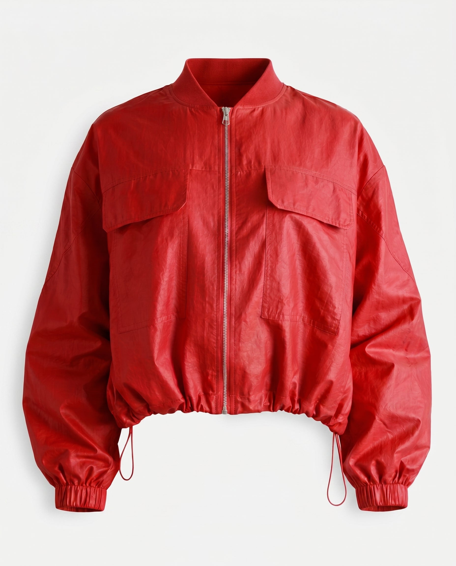 Red Bomber  Jacket Brick Red
