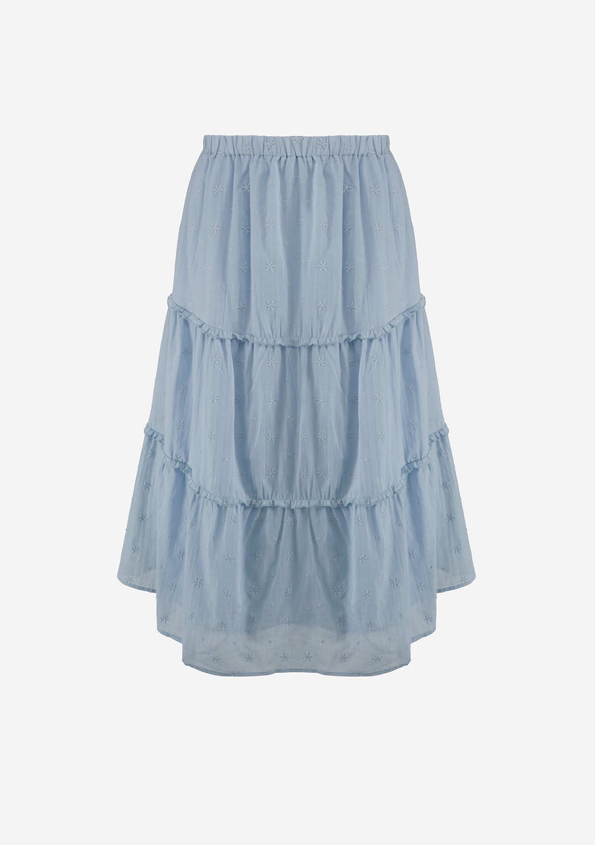 Cloud Nine Pleated Midi Sky