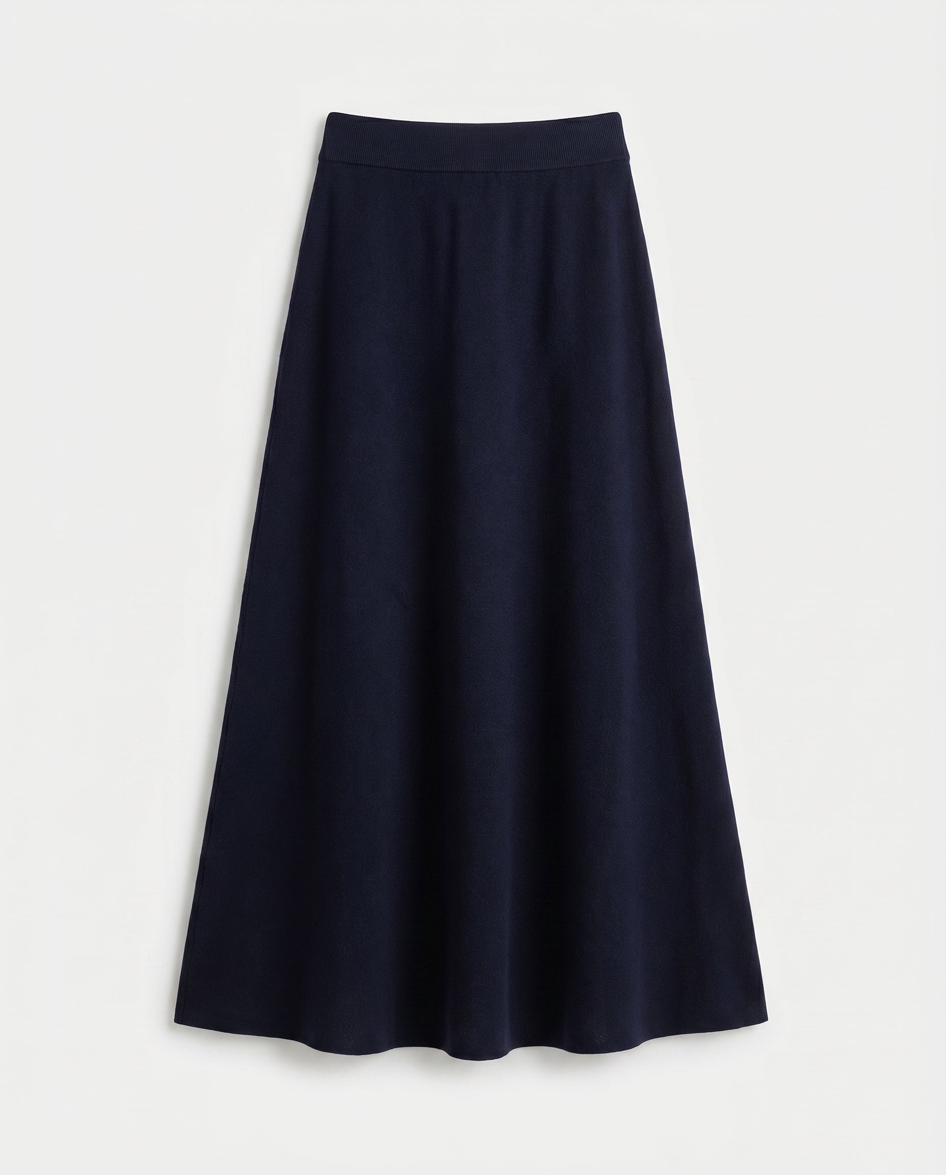 Knit Maxi Skirt Navy