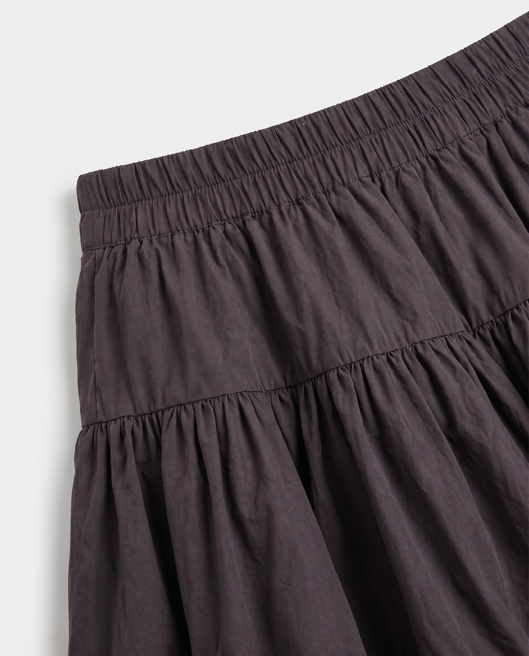 Drawstring Detail Mini Skirt Black
