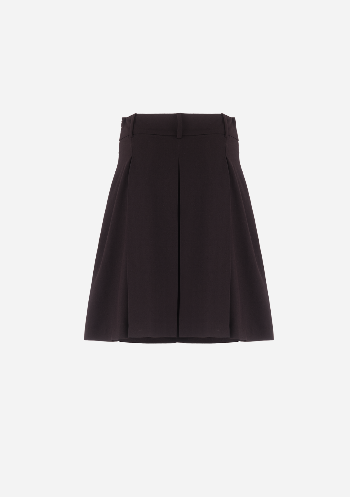 Knee Length Pleated Skirts Black