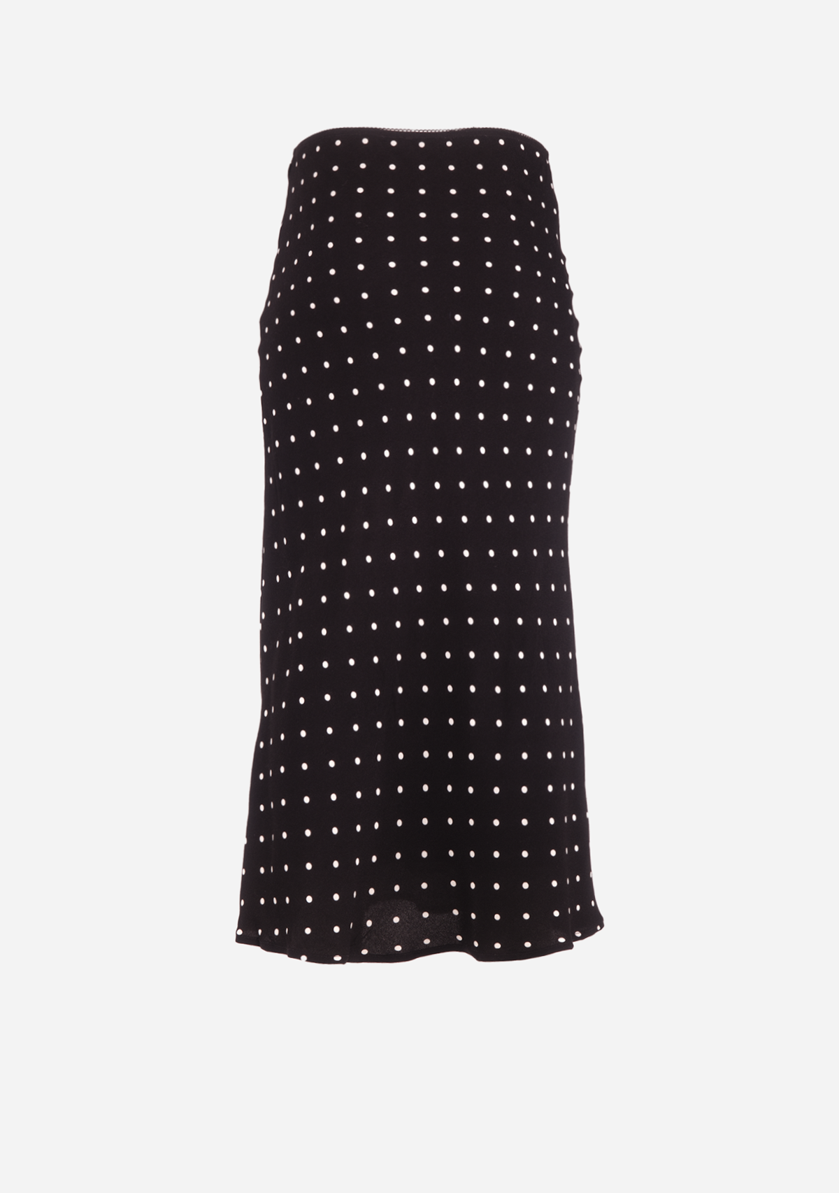 Pippa Dotted Midi Skirt Woven Black