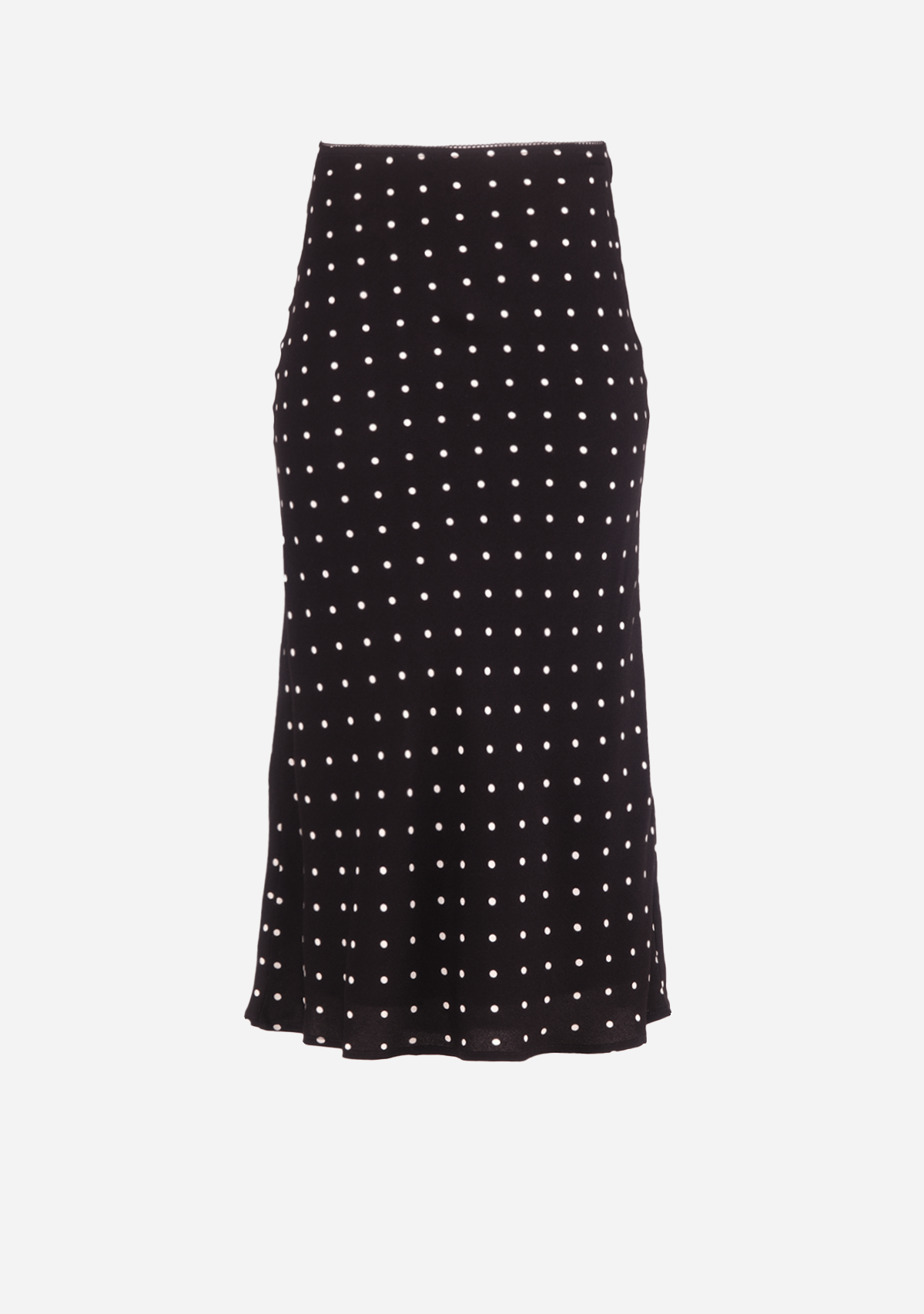 Pippa Dotted Midi Skirt Woven Black