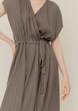 Mimi Pleated Wrap Dress