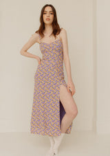 Laurenly Love Floral Sweetheart Middy Dress