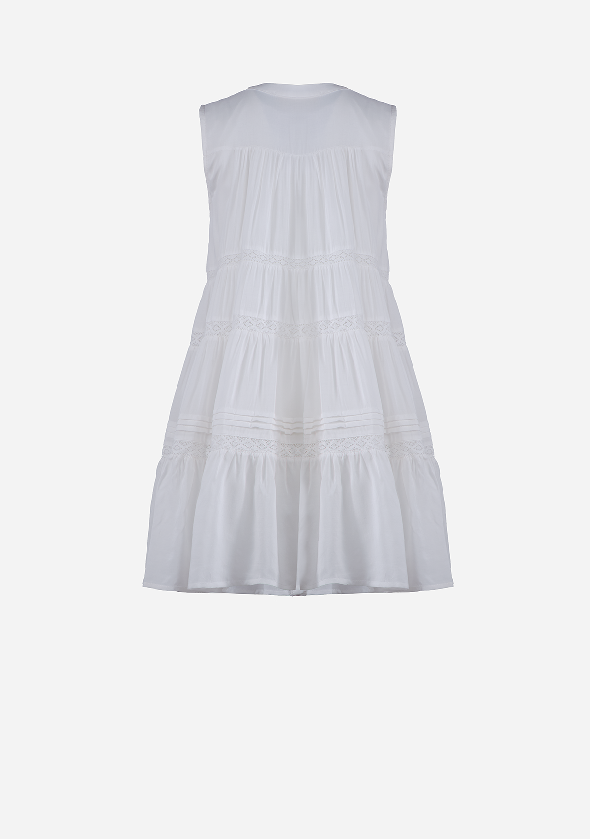 Janie Sleeveless Mini Woven Off White