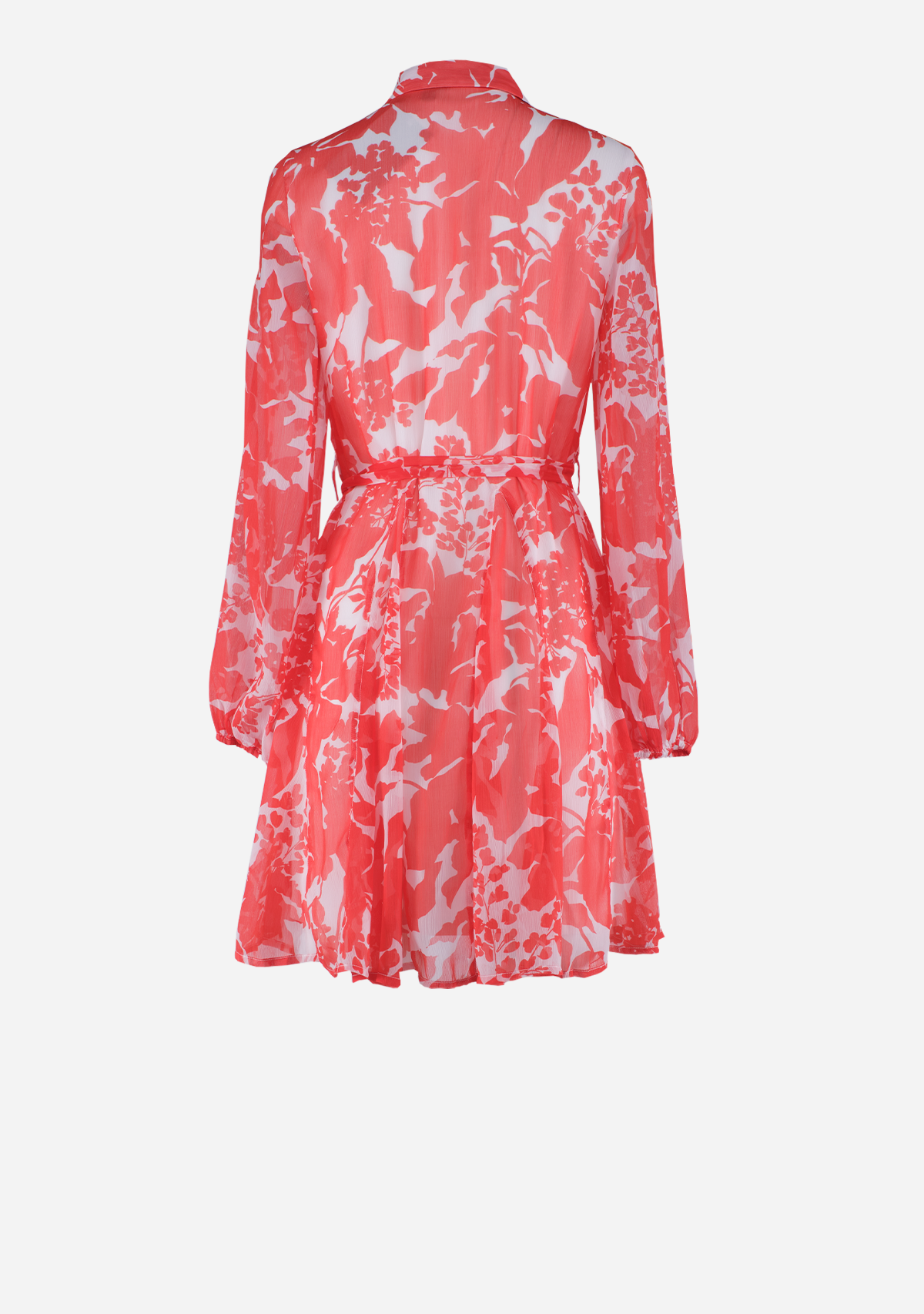 VMSmilla Ls Volume Short Dress Wvn G Fiery Red
