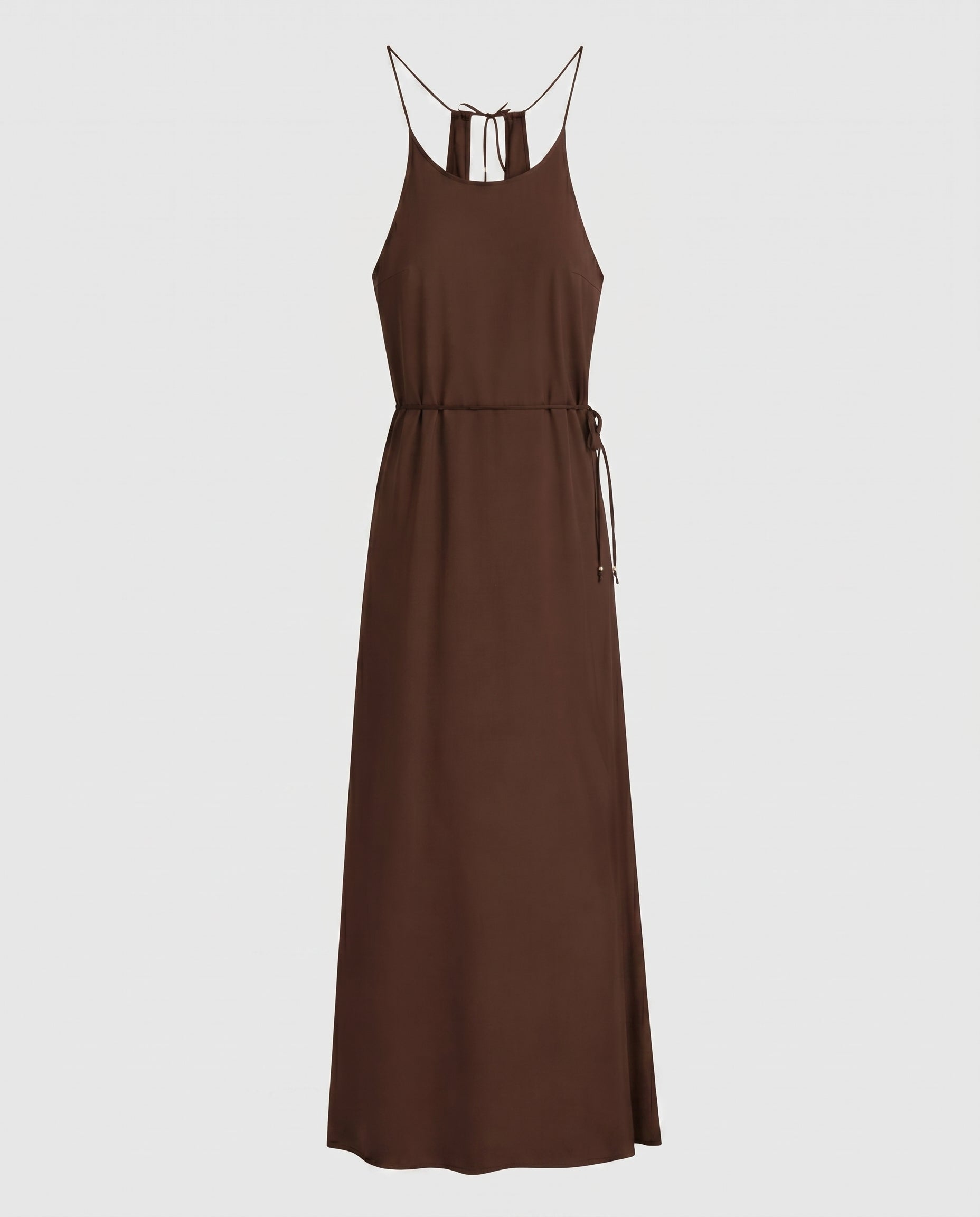 Viscose Maxi Cami Wrap Dress Hot Fudge