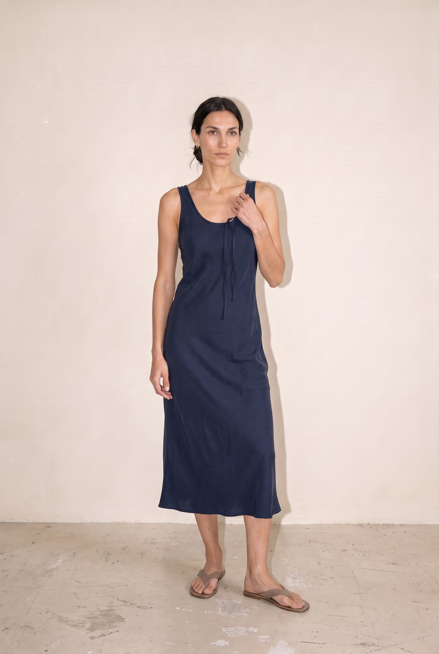 Jacqueline Dress Washed Navy