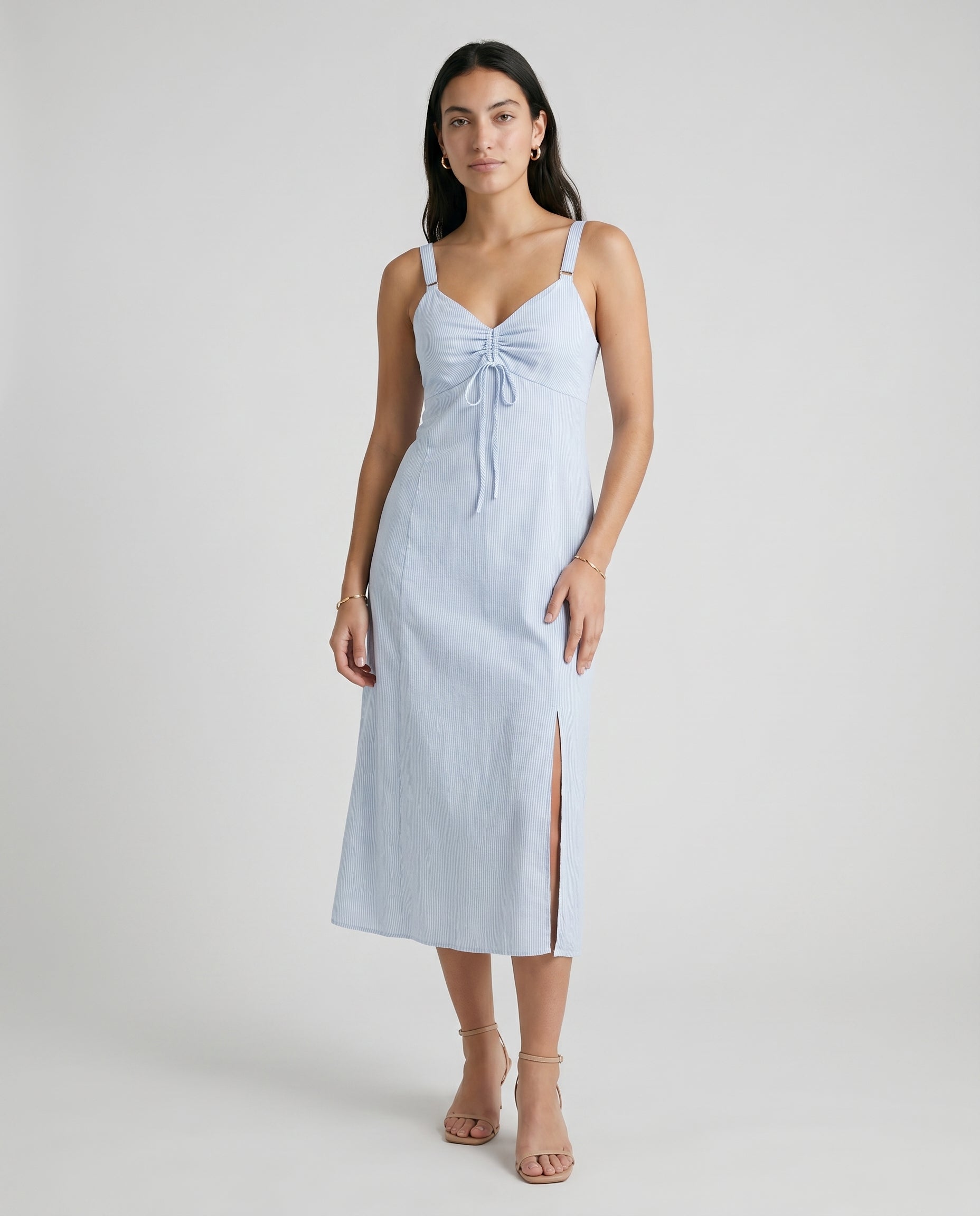 Renata Dress Blue Stripe