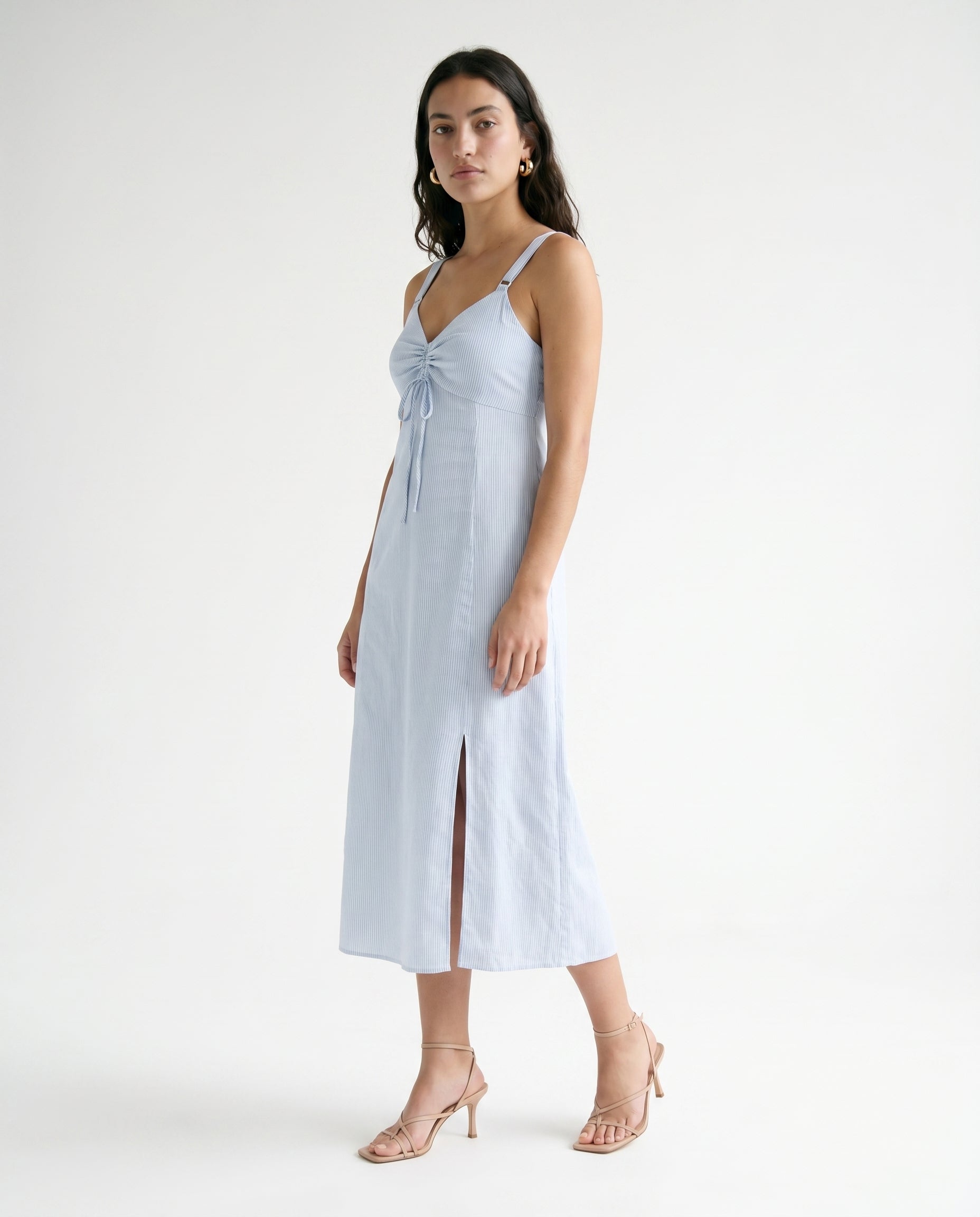 Renata Dress Blue Stripe